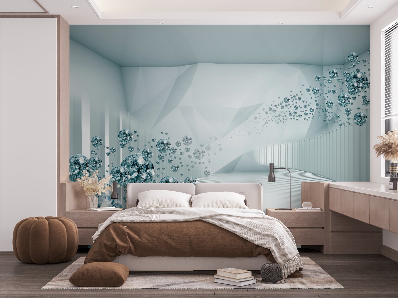 Фотошпалери вирощування частинок блакитного океану