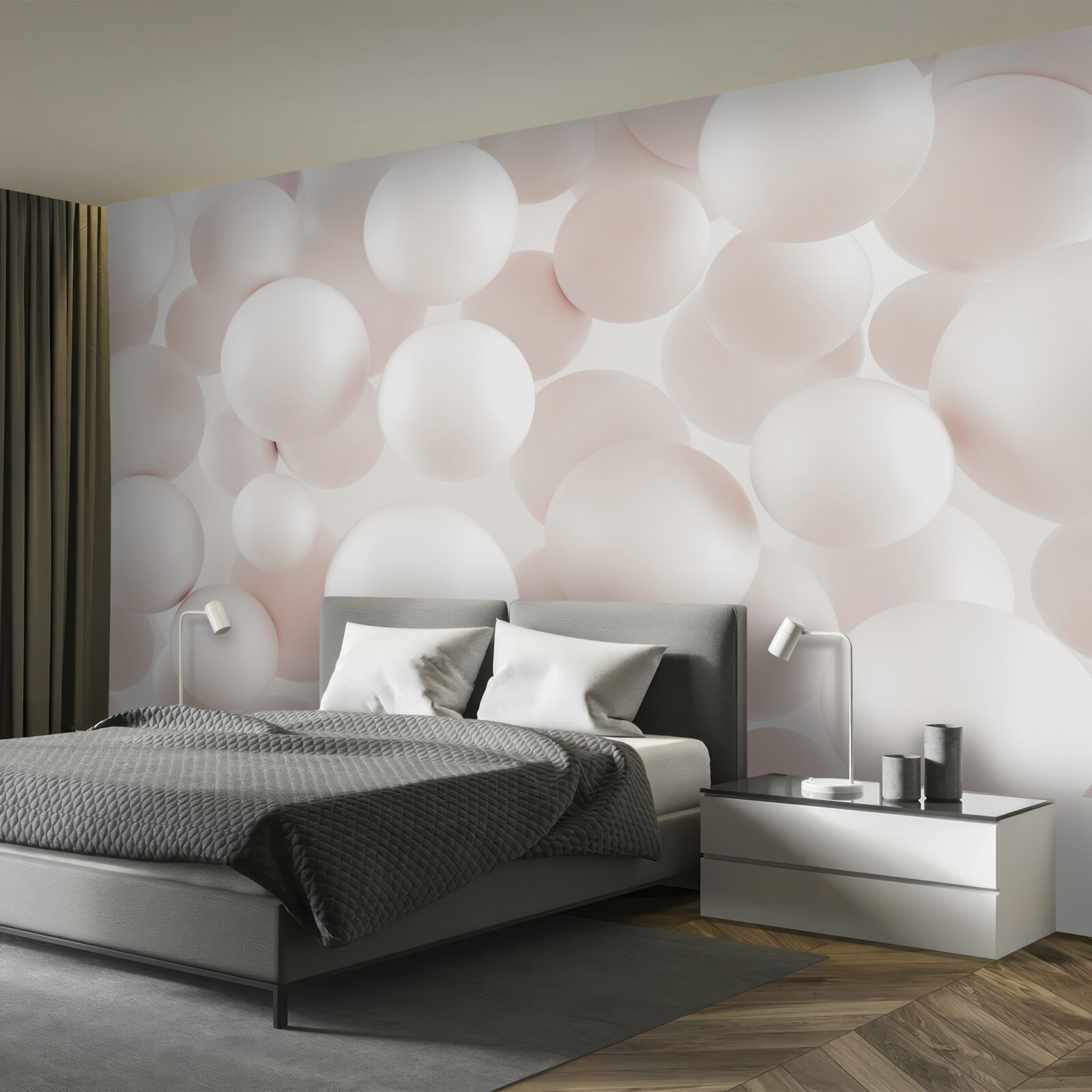 Фотошпалери багато яскраво-рожевих кульок