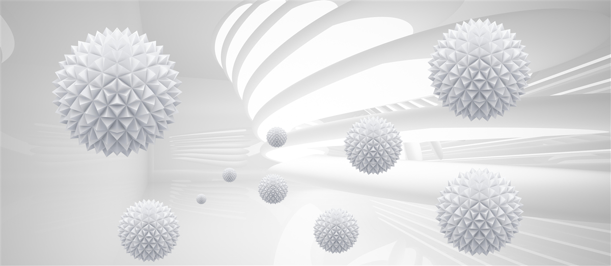 Фотошпалери кульки, що обертаються навколо центру