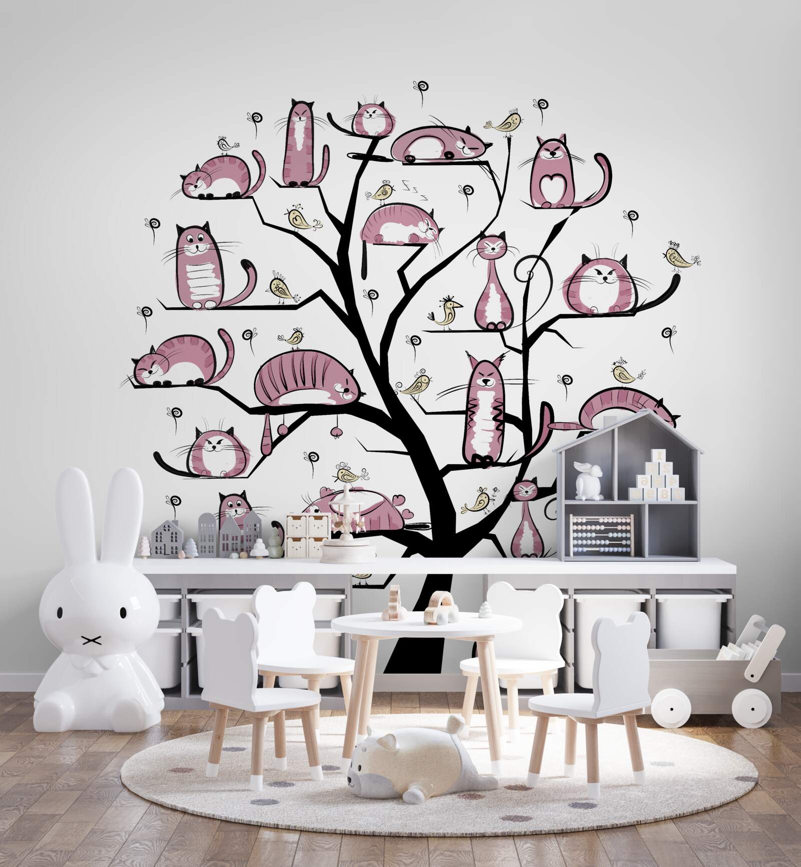 Фотошпалери котяче дерево