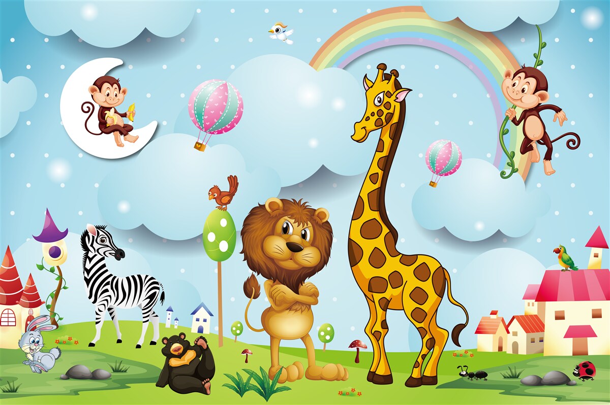 Фотошпалери тварини на свіжому лузі