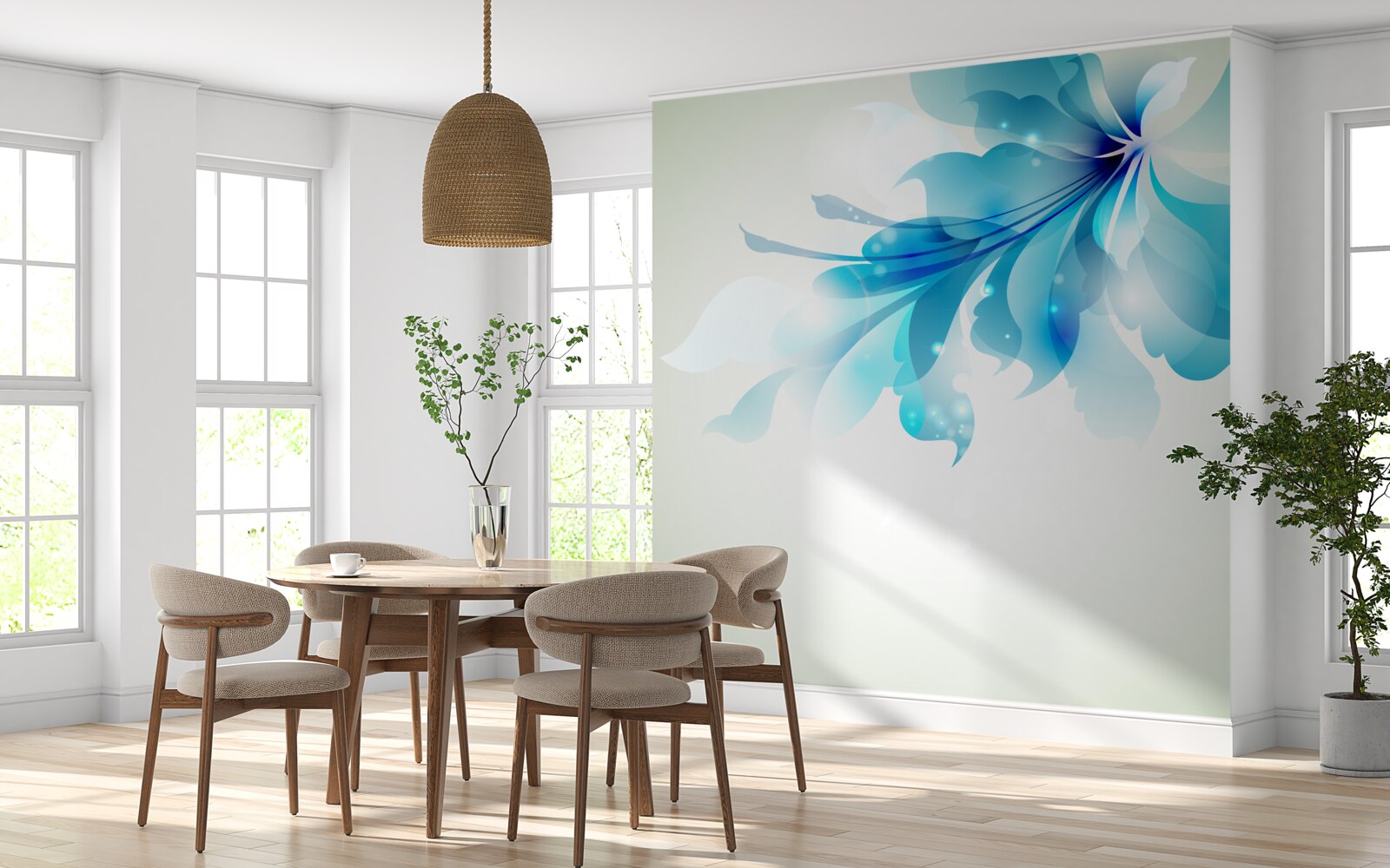 Фотошпалери великий синій пончик