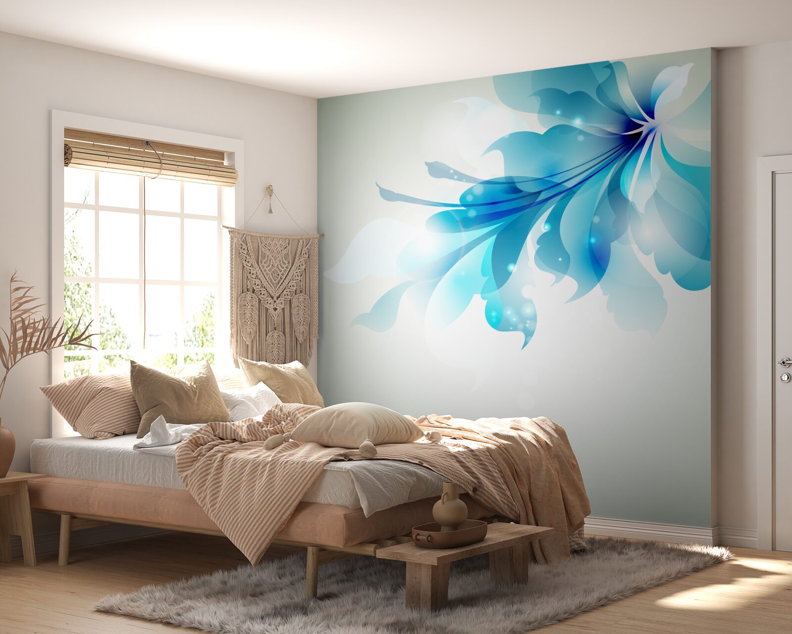 Фотошпалери великий синій пончик