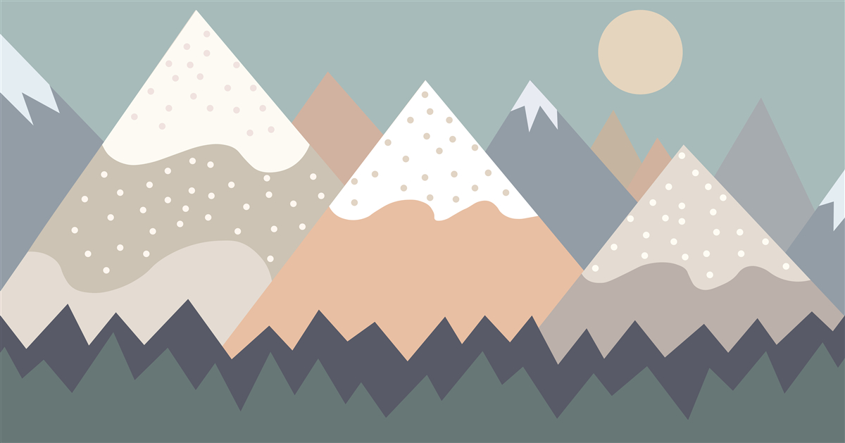 Фотошпалери гори зображені різними кольорами