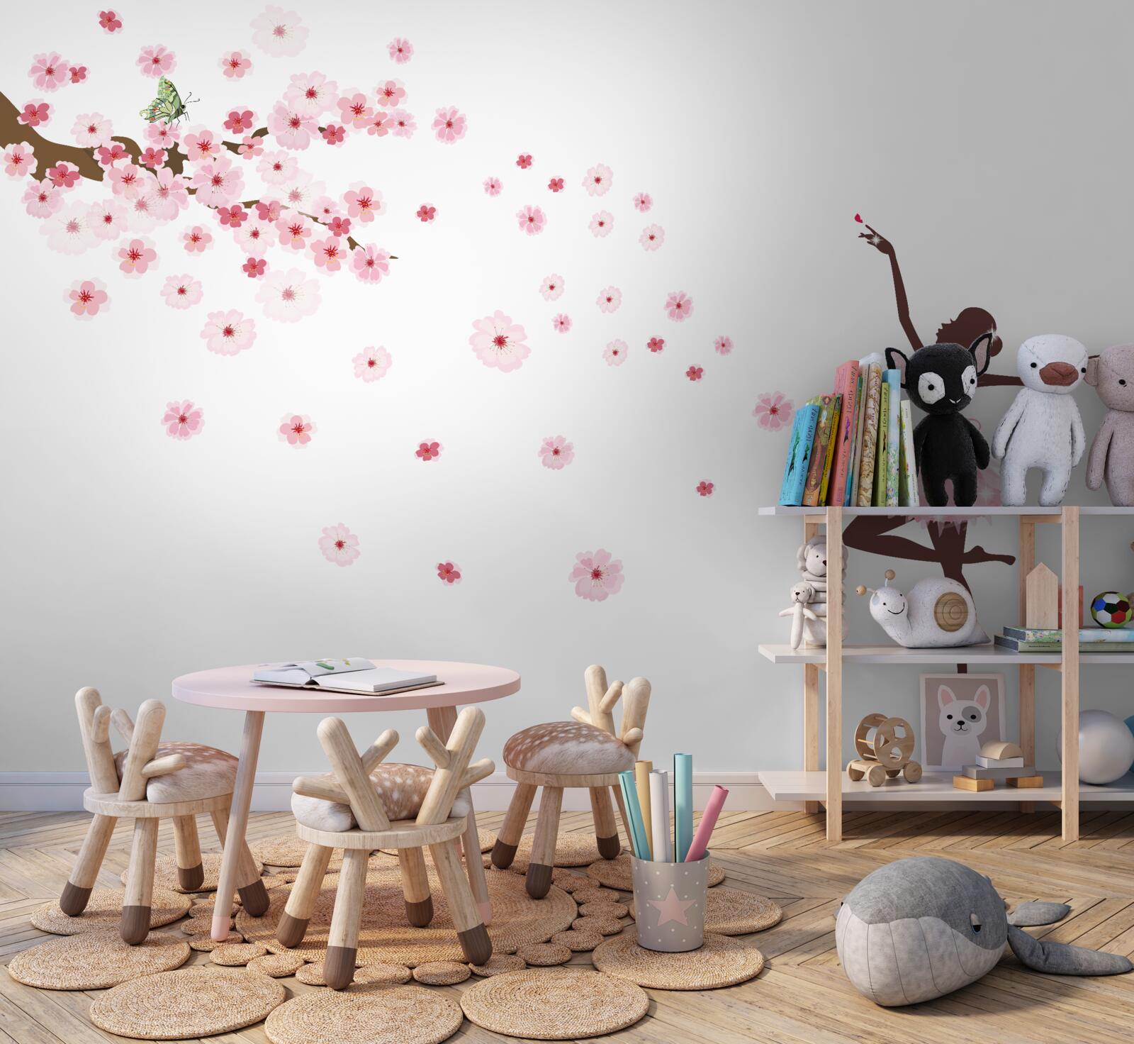 Фотошпалери танцівниця в рожевому вбранні