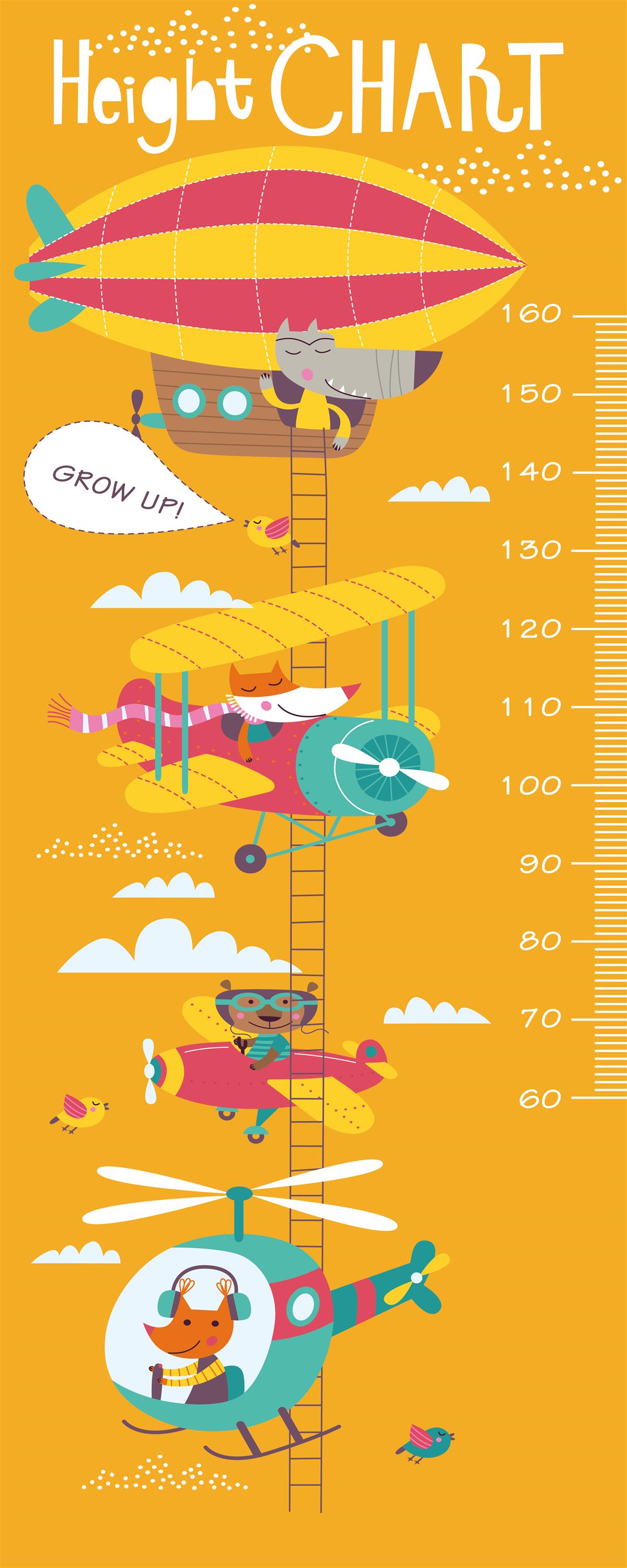 Фотошпалери мірна шкала із зображенням тварин