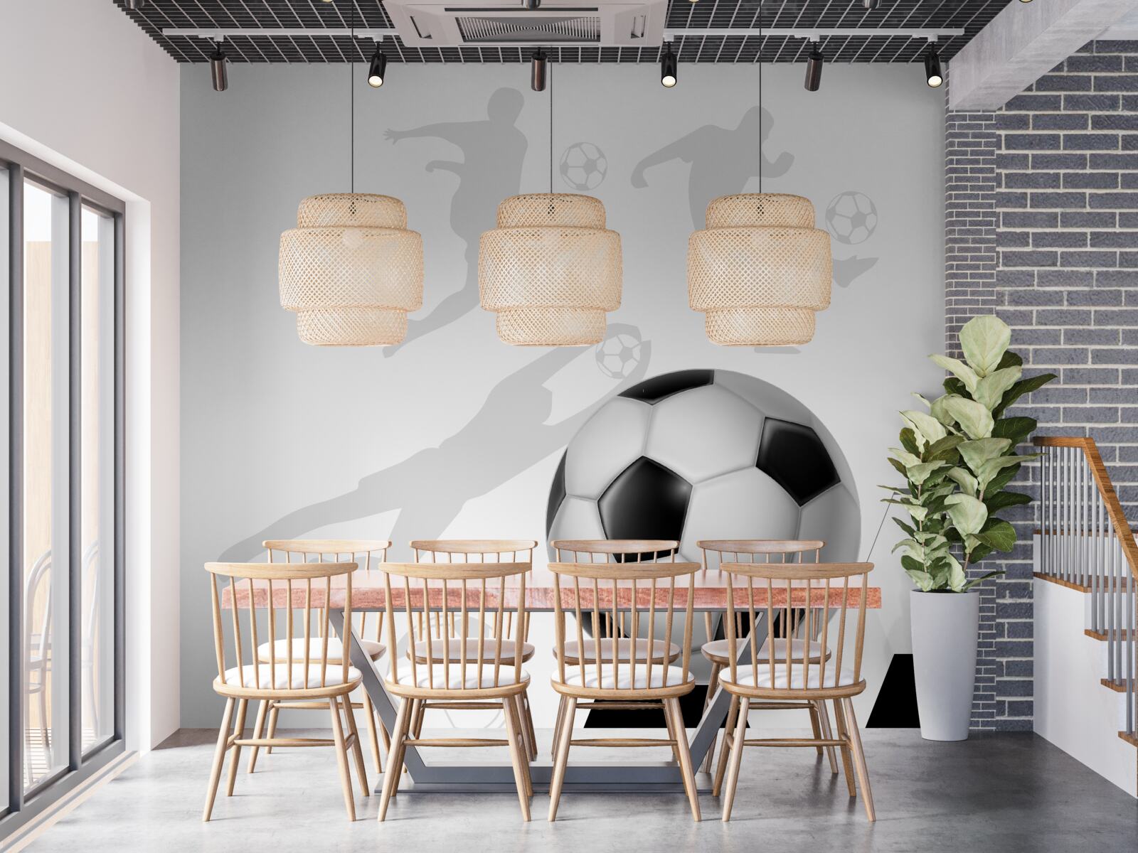 Фотошпалери великий футбольний м'яч