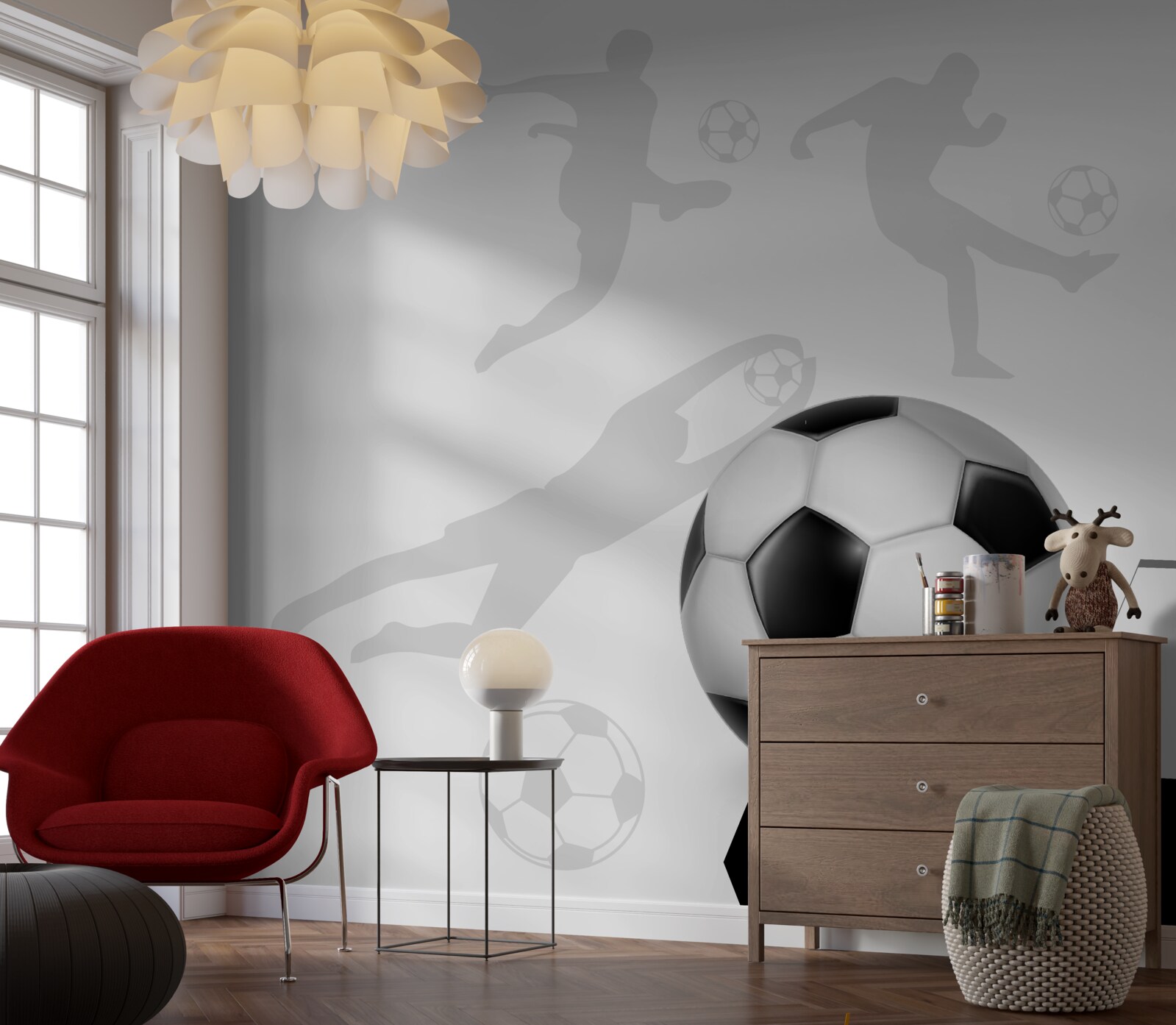 Фотошпалери великий футбольний м'яч