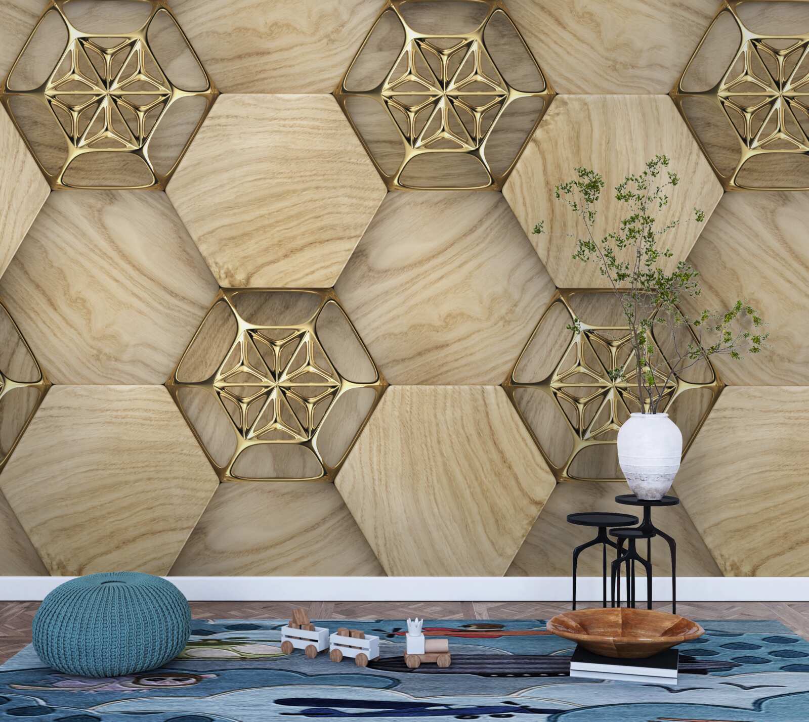 Фотошпалери підлога в абстрактному стилі