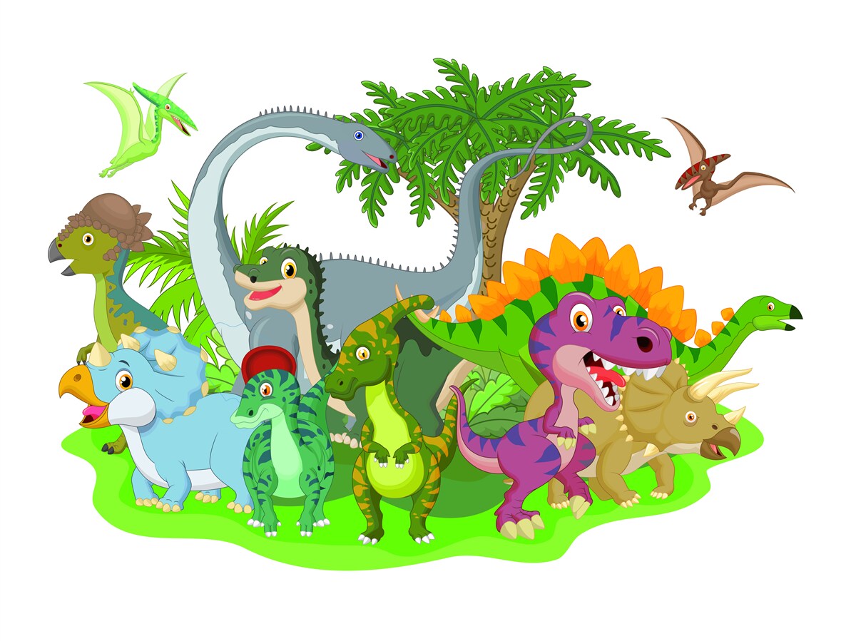Фотошпалери мультяшні динозаври
