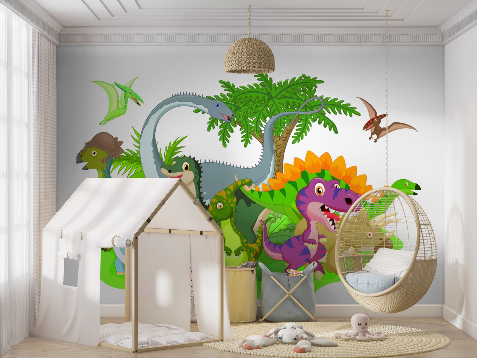 Фотошпалери мультяшні динозаври