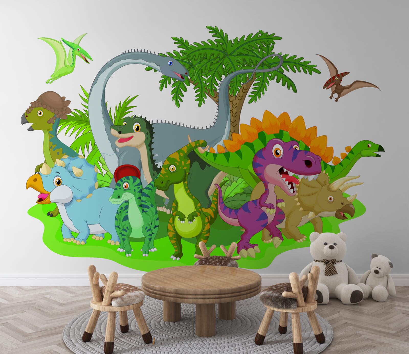 Фотошпалери мультяшні динозаври