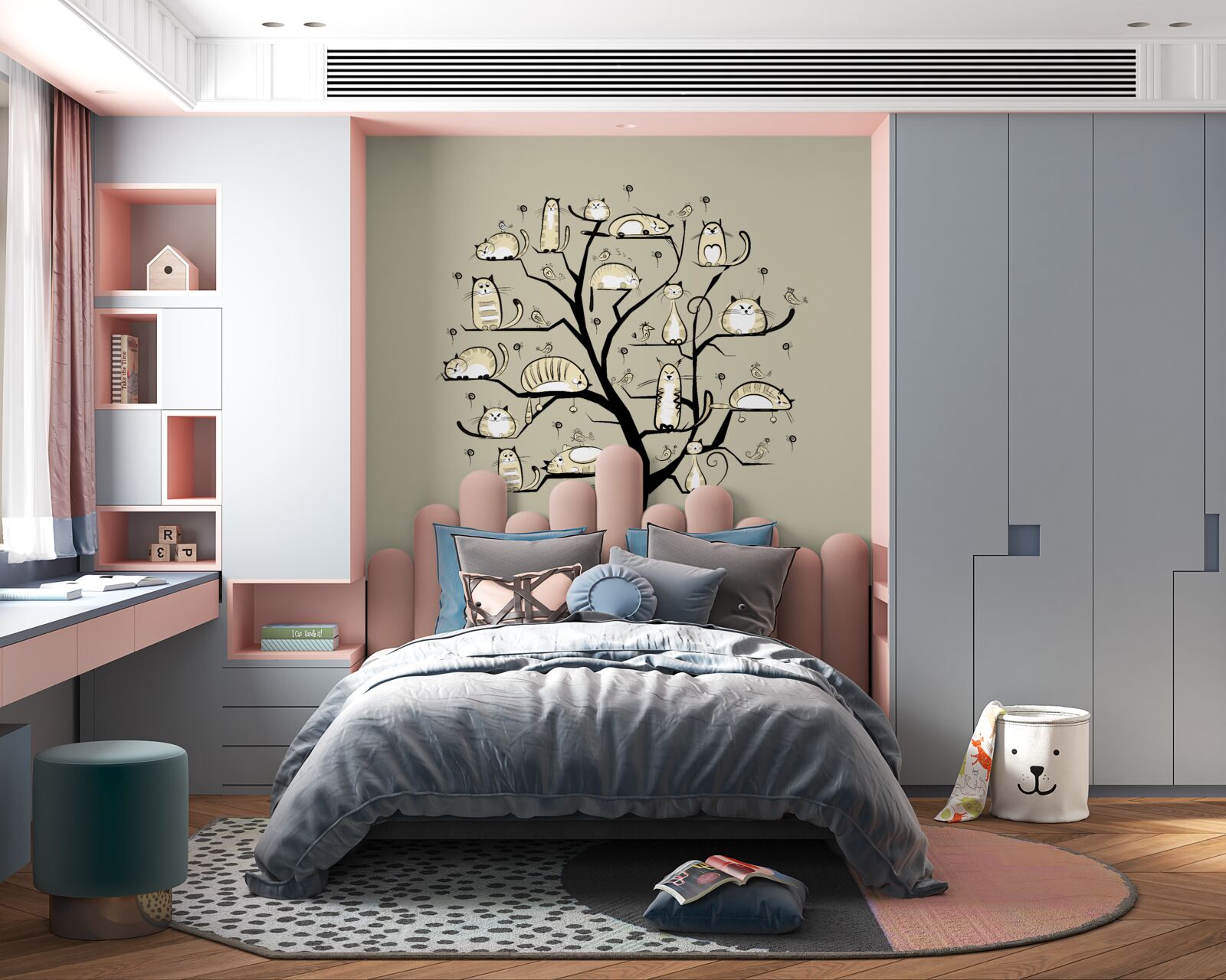 Фотошпалери коти на гілці