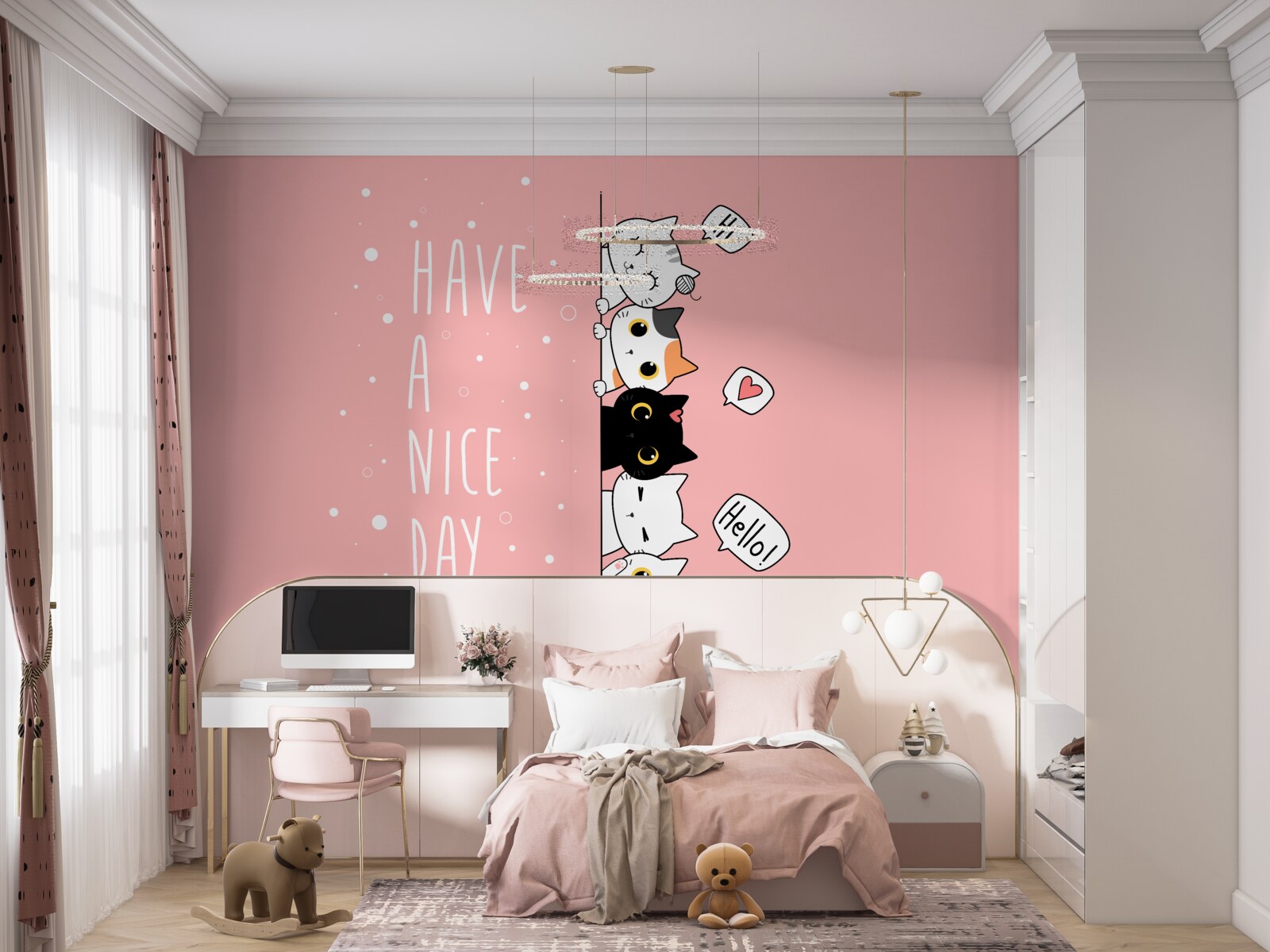 Фотошпалери виходять маленькі котики