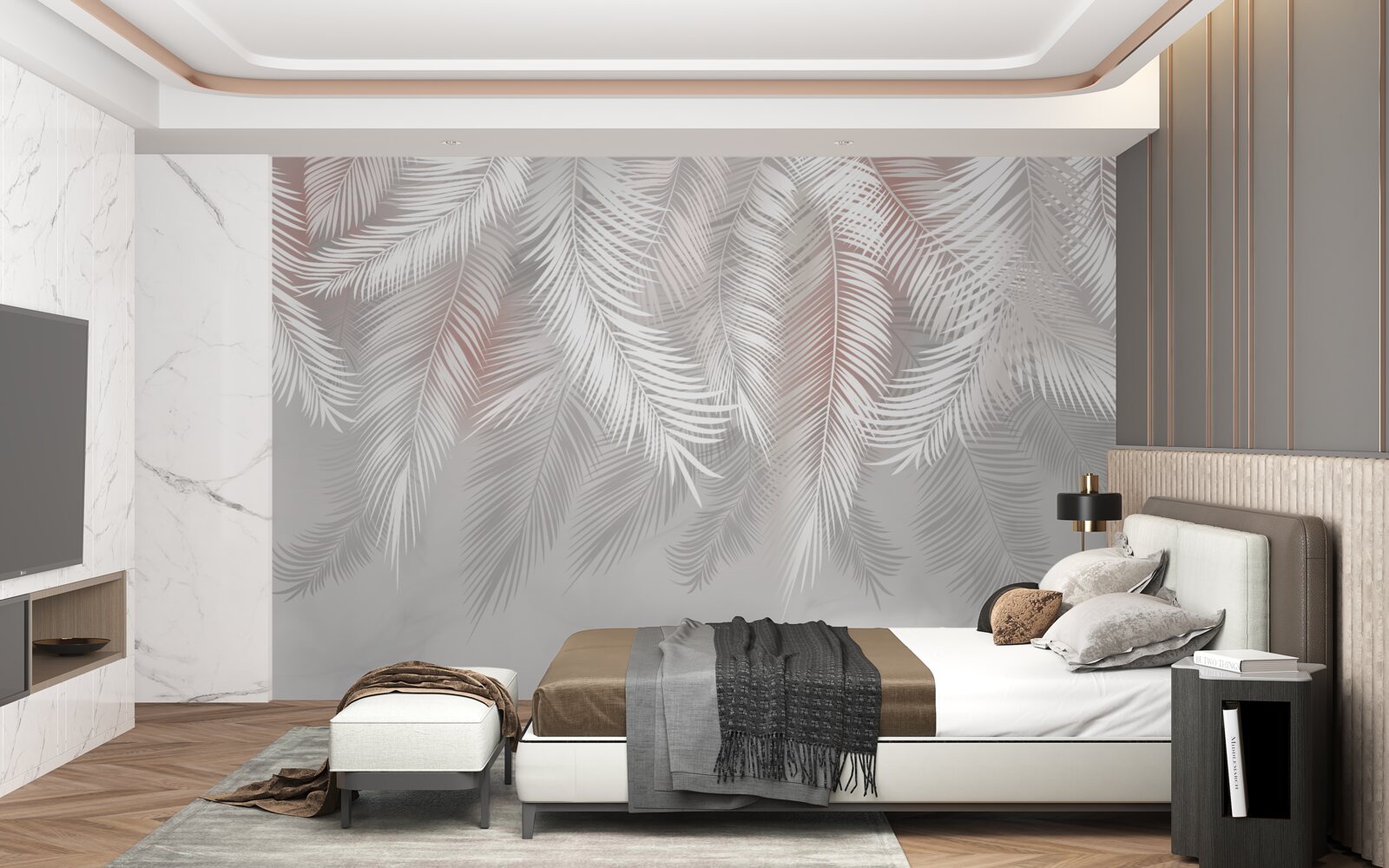 Фотошпалери біле, хрустке та ніжне листя