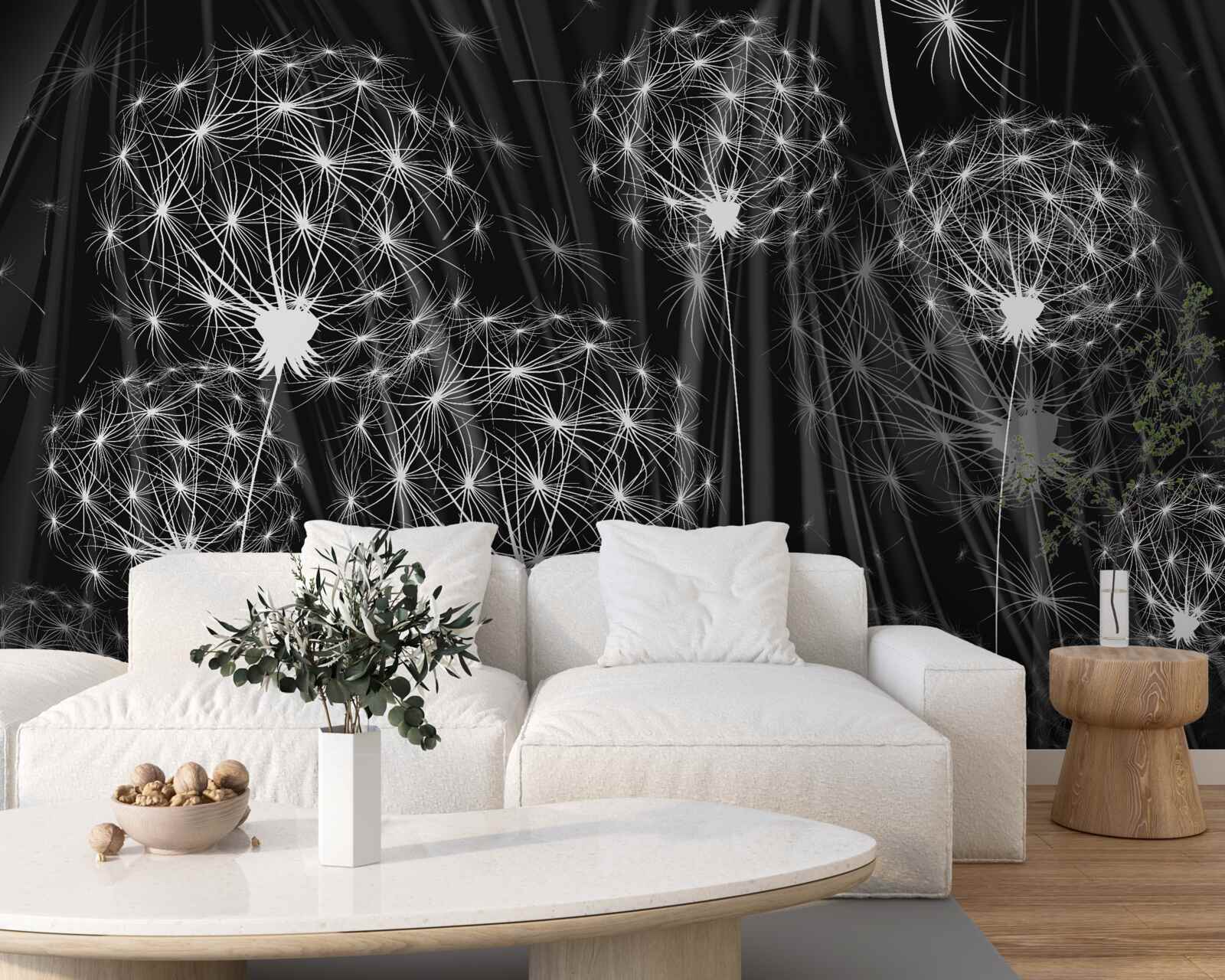 Фотошпалери яскраво-білі косулі