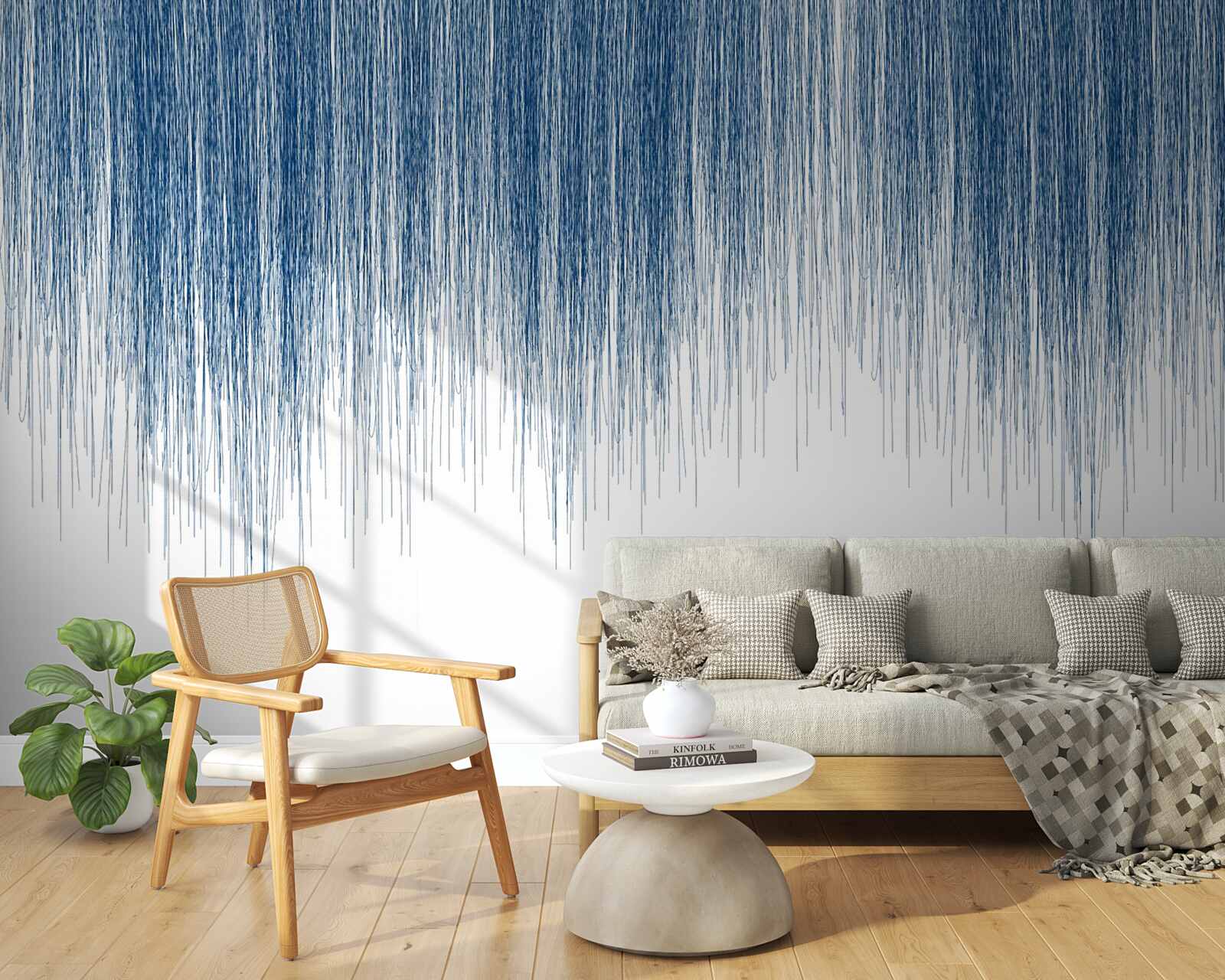 Фотошпалери легкий синій шум