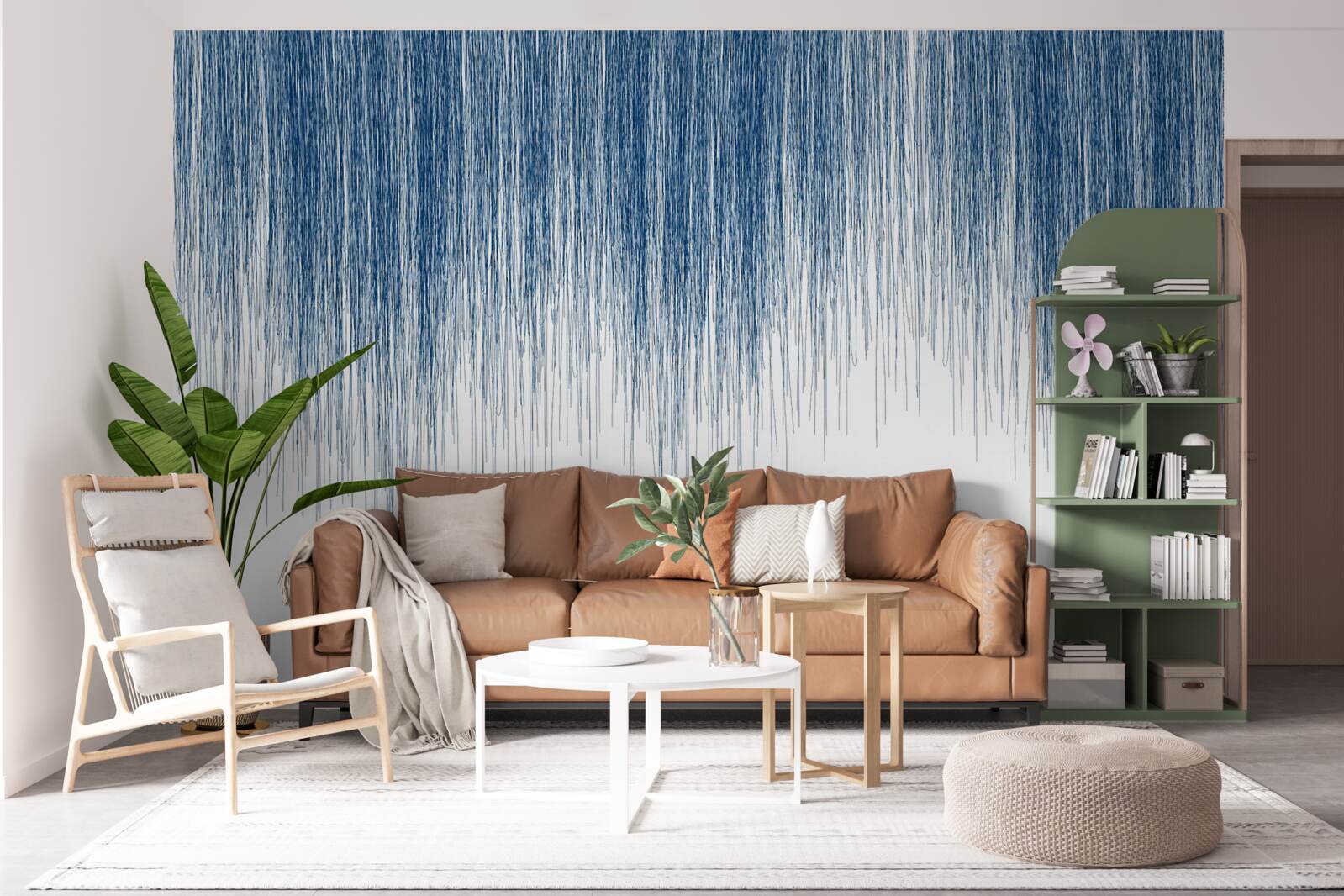 Фотошпалери легкий синій шум