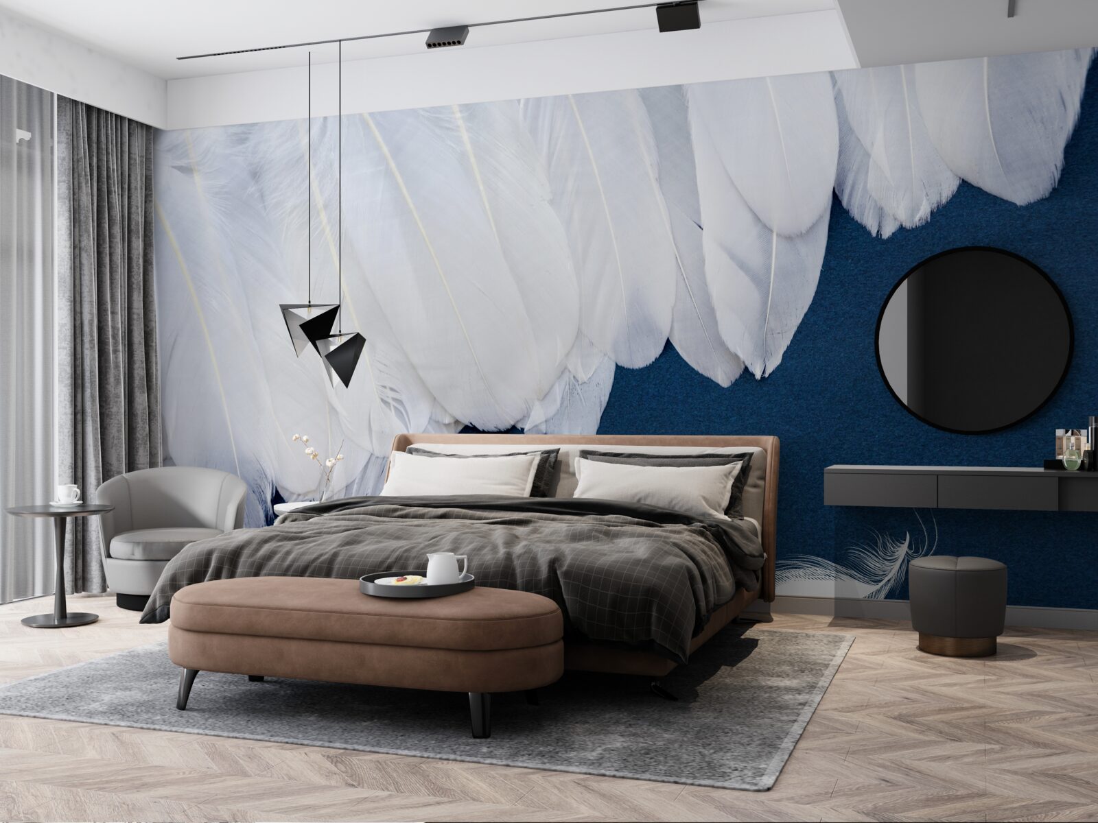 Фотошпалери легкий м'який пух