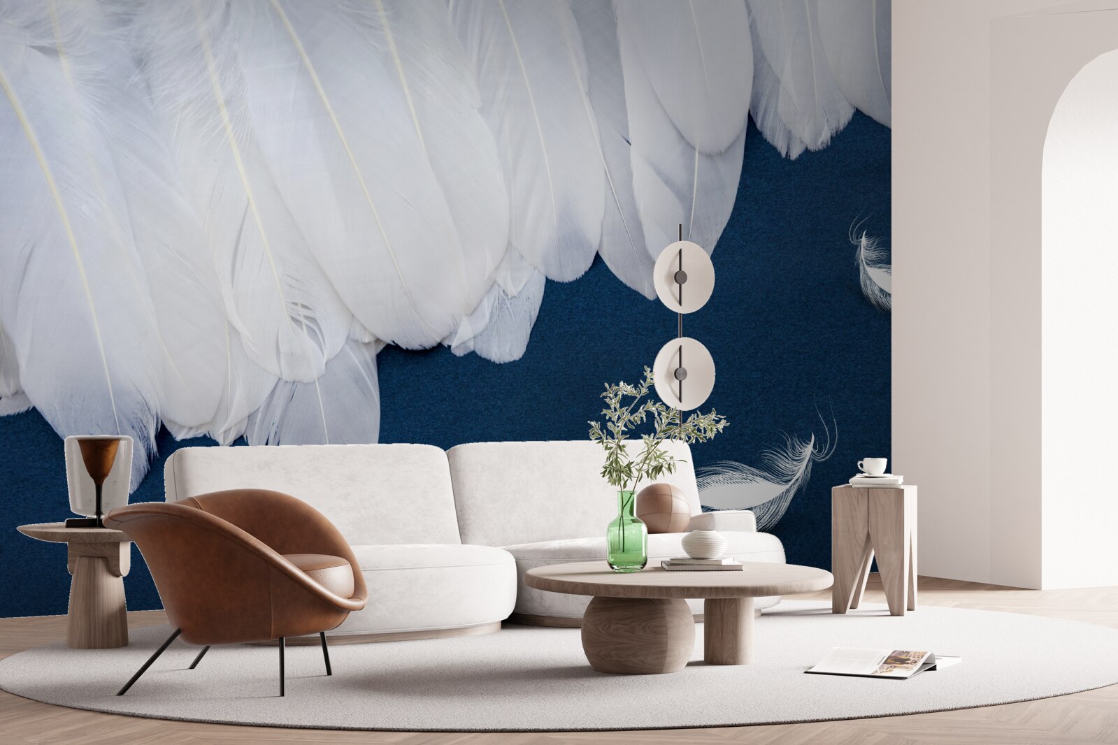 Фотошпалери легкий м'який пух