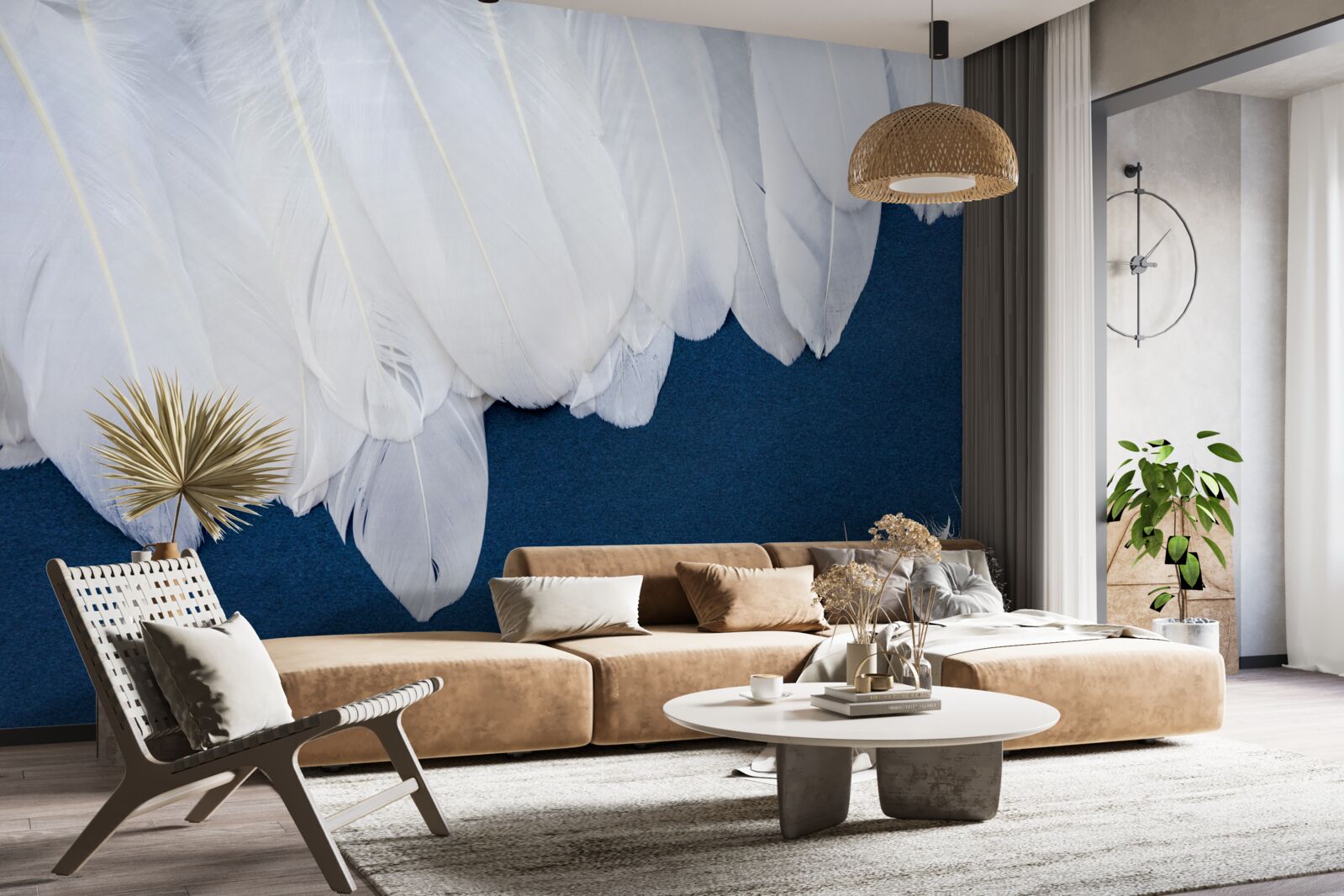 Фотошпалери легкий м'який пух