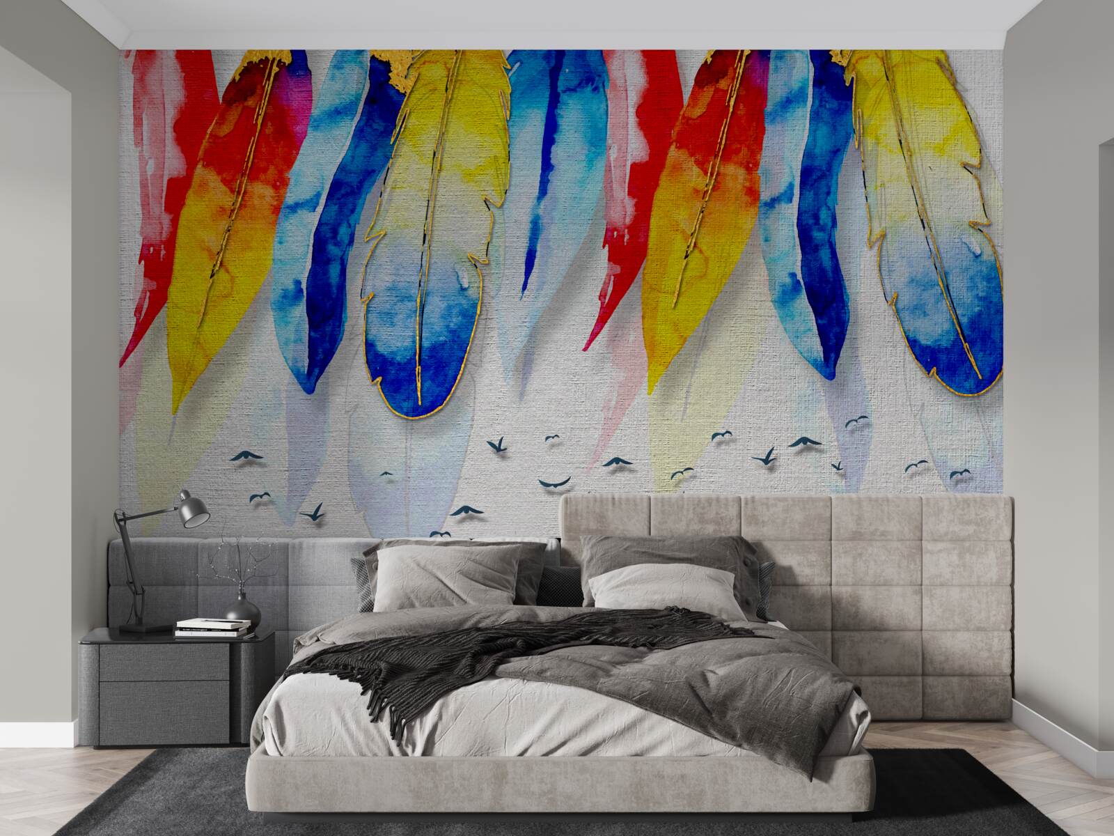 Фотошпалери акварельні ручки в стилі бохо