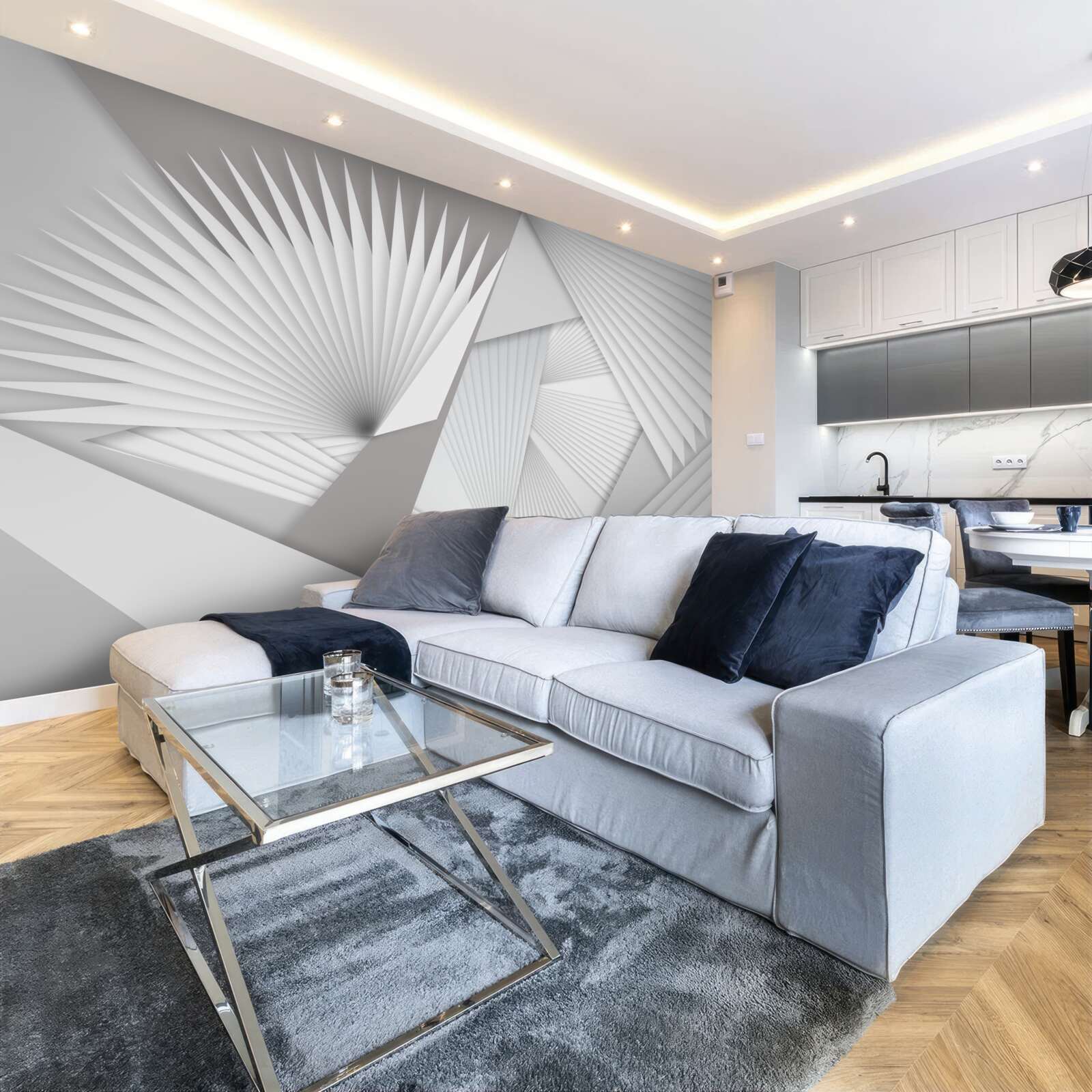 Фотошпалери перспективний погляд на геометричні фігури