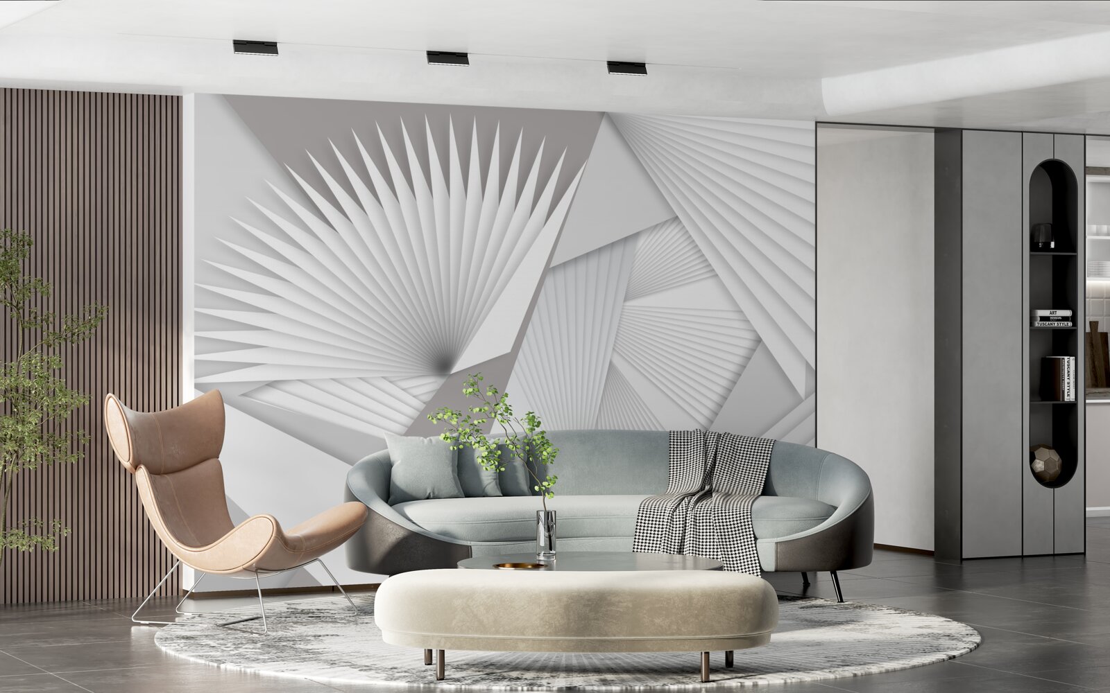 Фотошпалери перспективний погляд на геометричні фігури