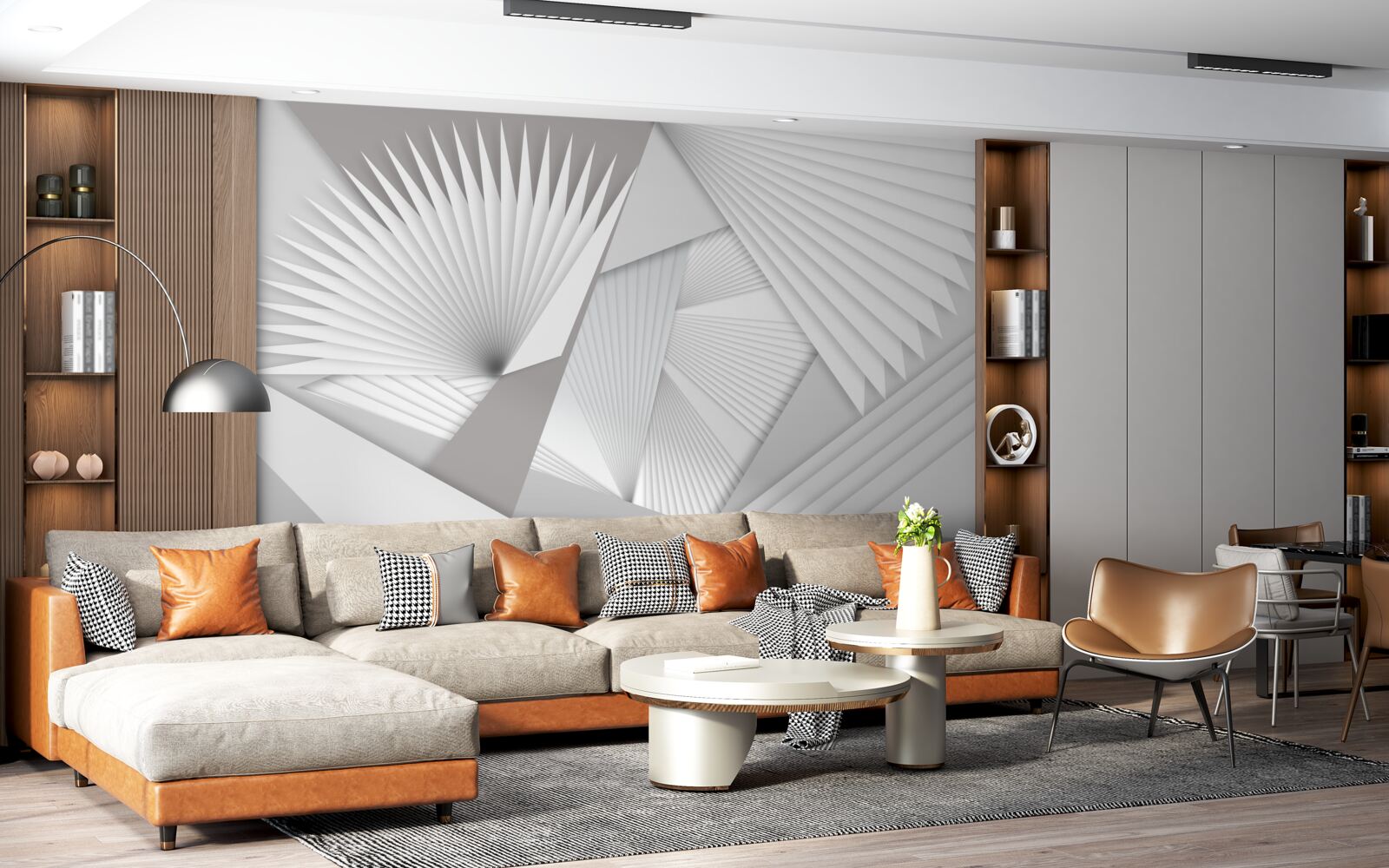 Фотошпалери перспективний погляд на геометричні фігури