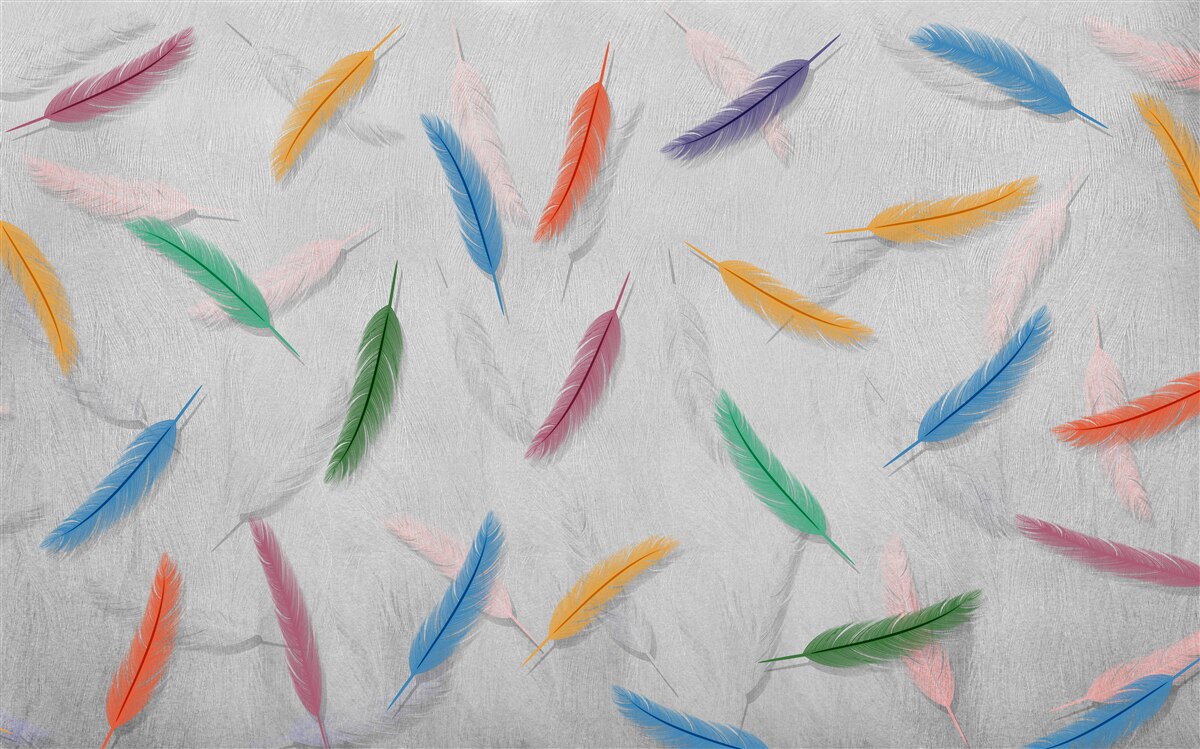 Фотошпалери кольорові ручки однакової форми