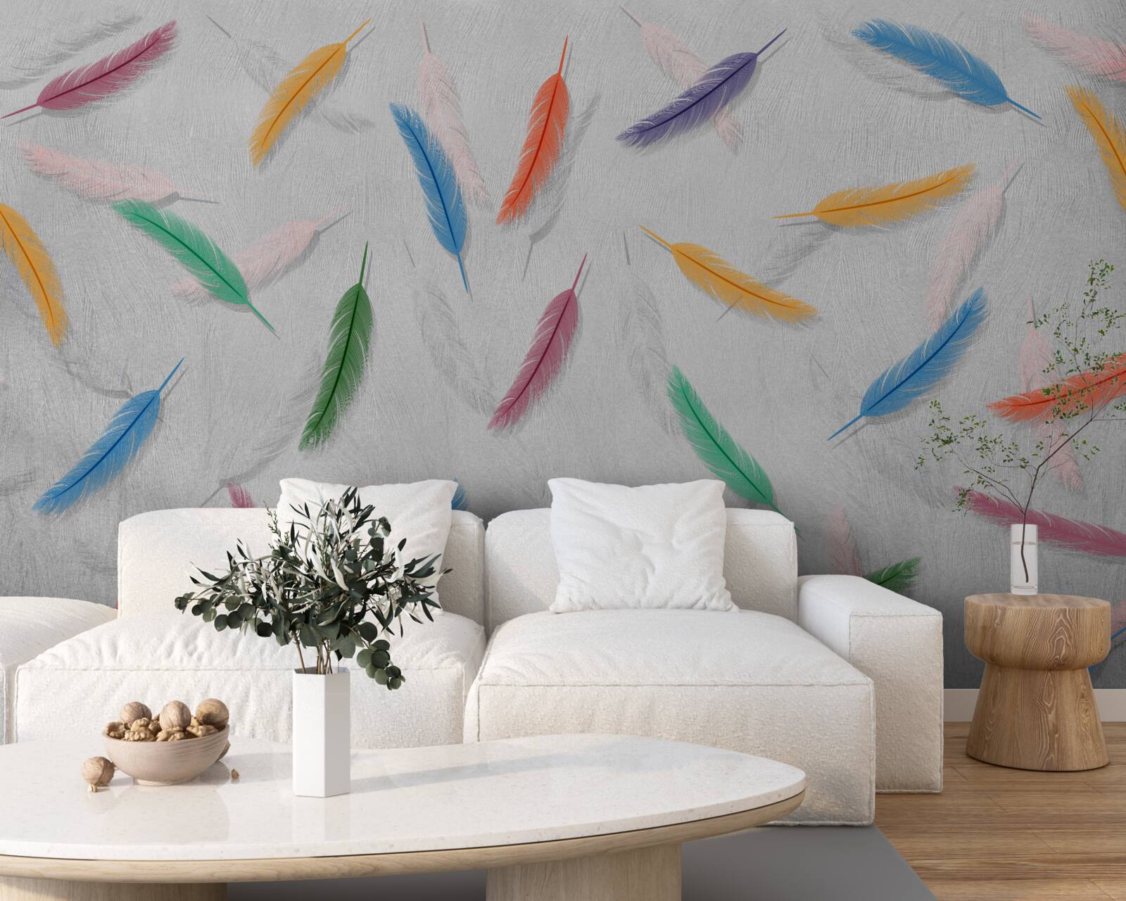 Фотошпалери кольорові ручки однакової форми