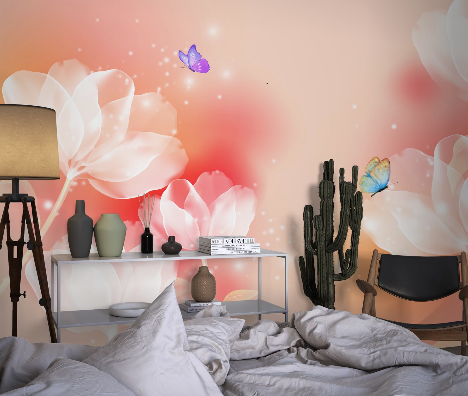 Фотошпалери тюльпани з прозорістю