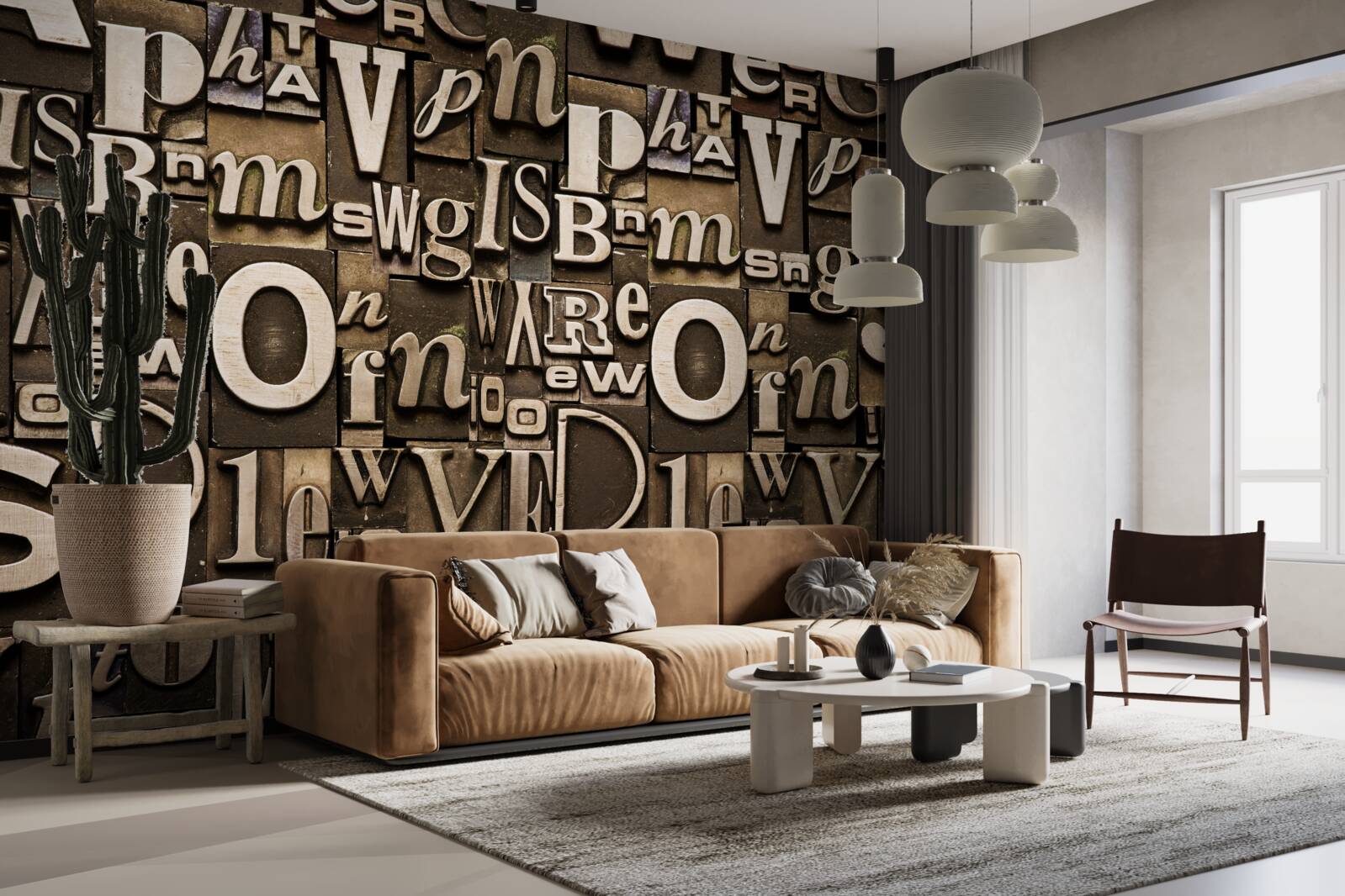 Фотошпалери різні символи на бордовій дошці