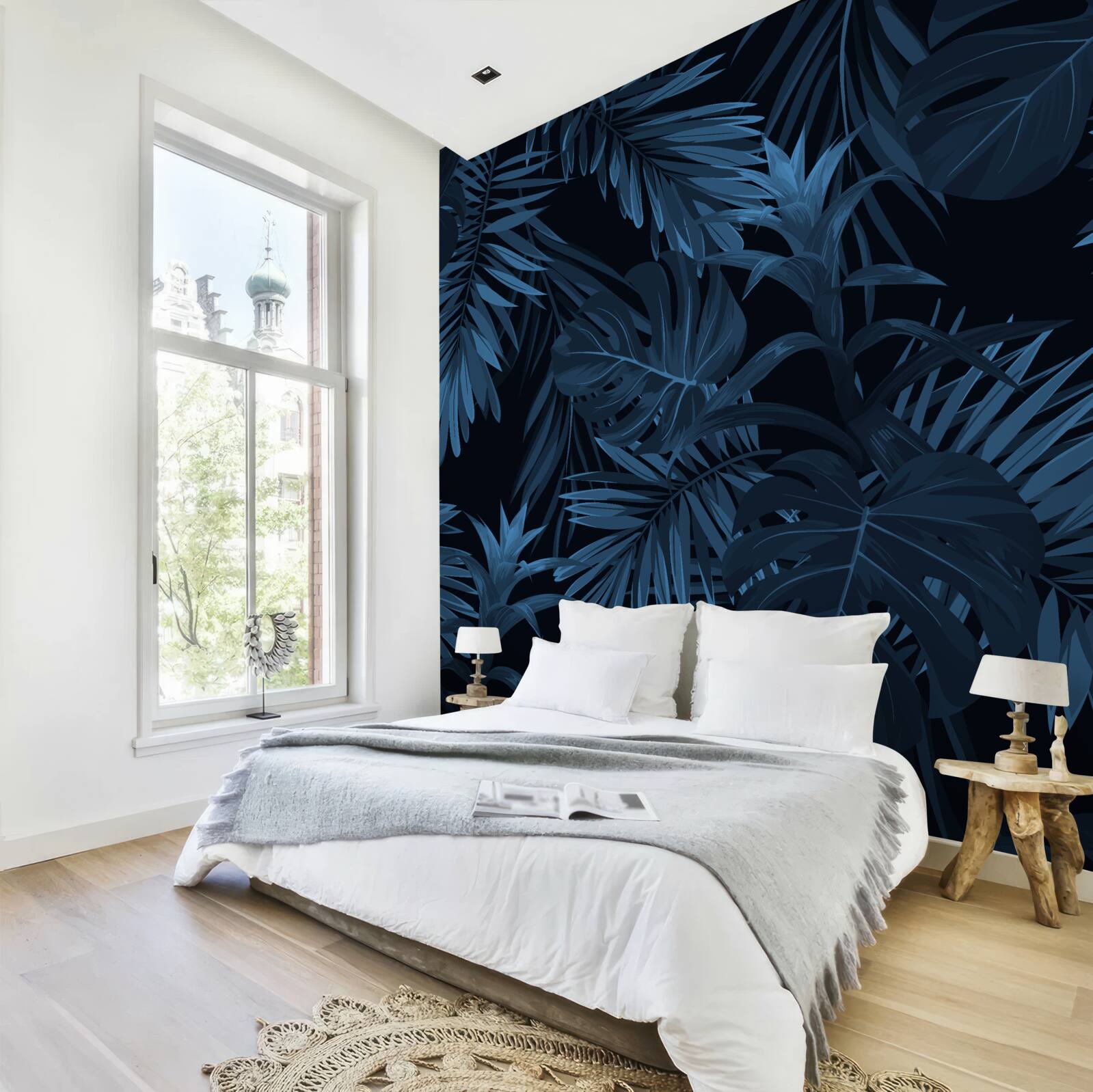 Фотошпалери тропічний ліс під покровом темряви