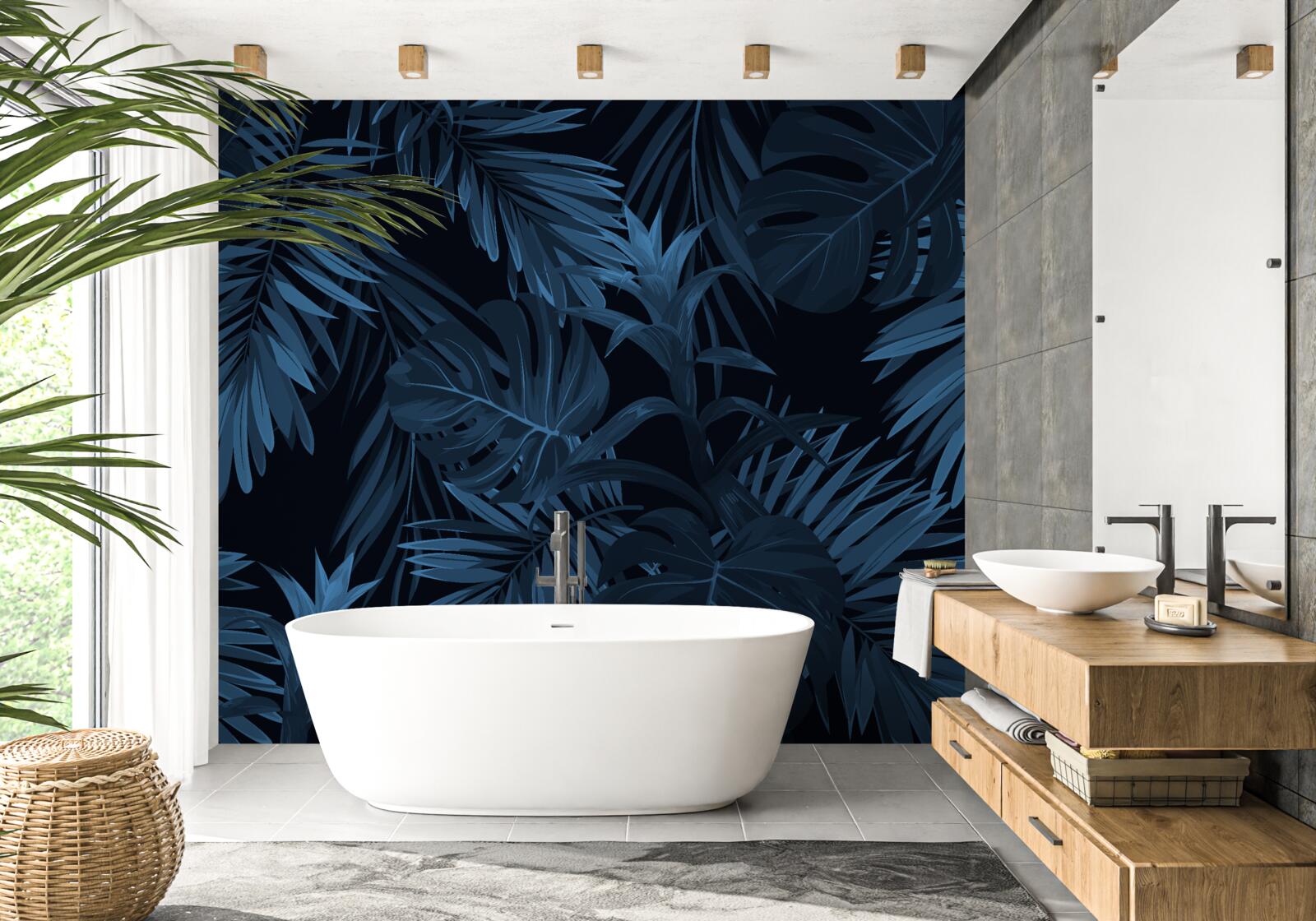 Фотошпалери тропічний ліс під покровом темряви