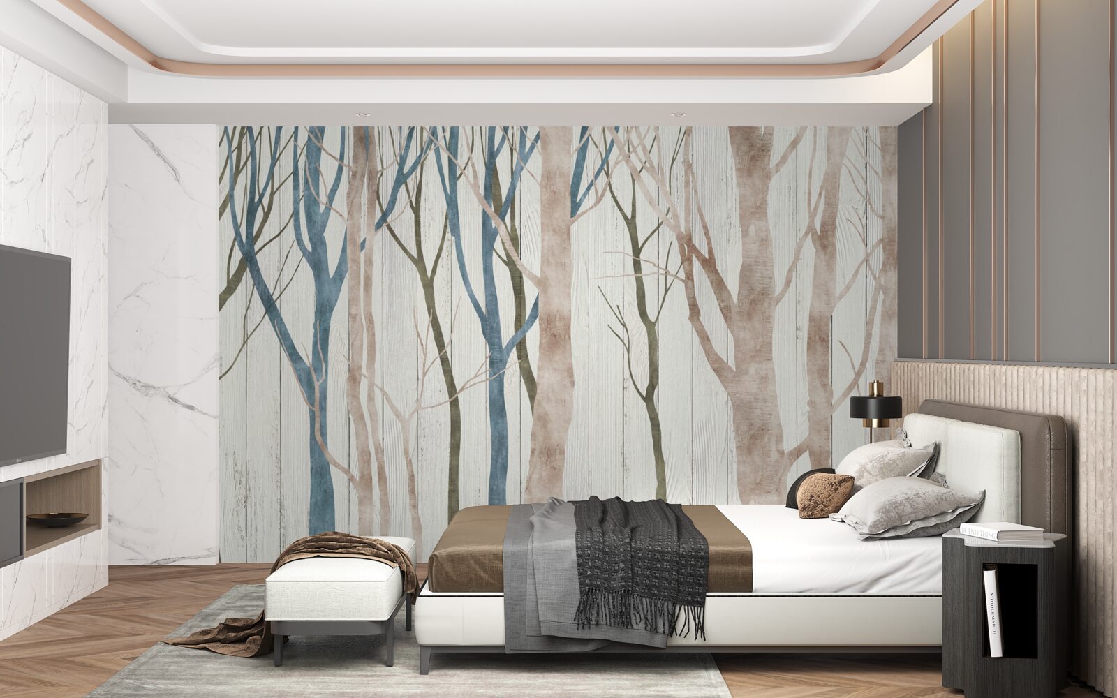 Фотошпалери образ похиленого лісу