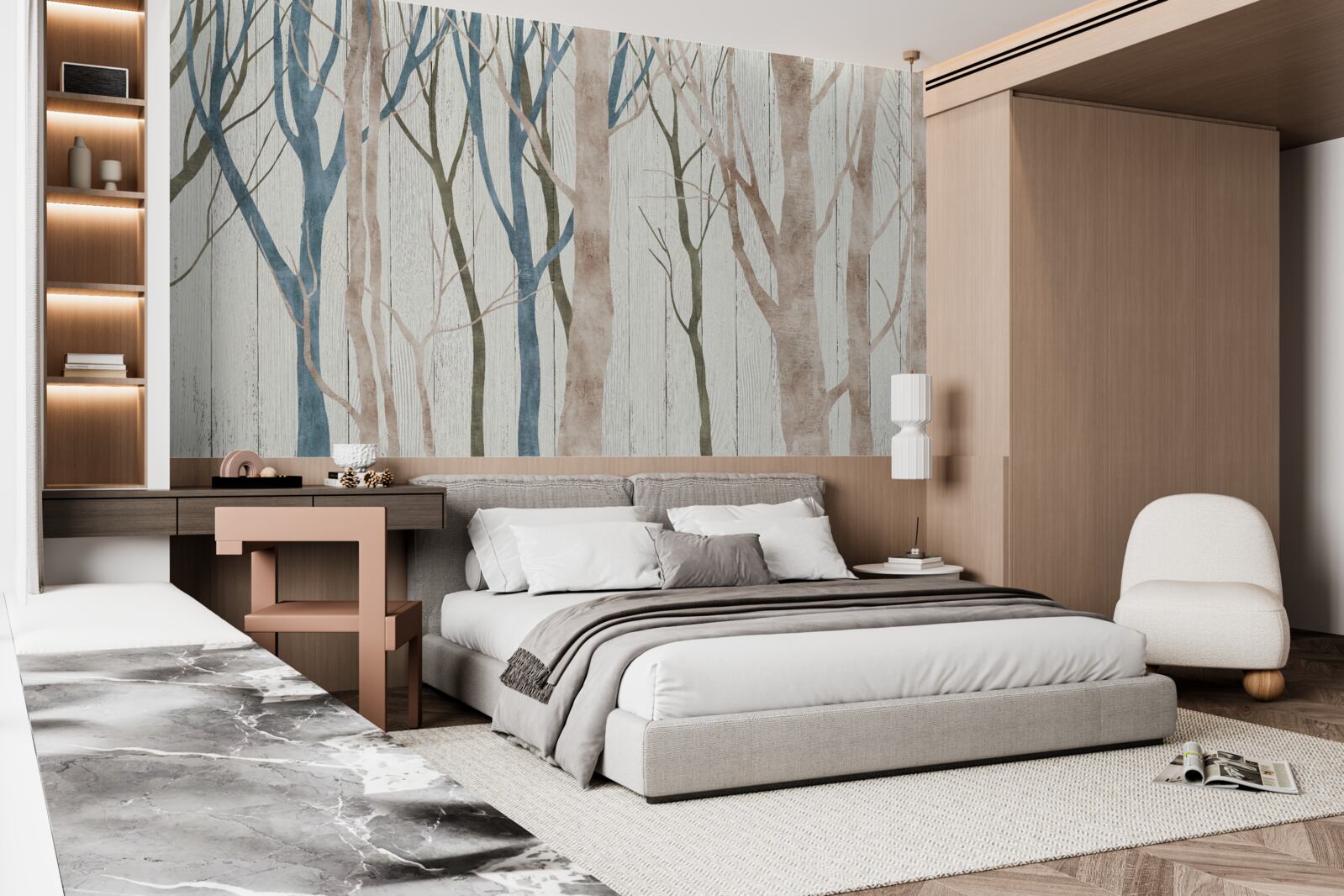 Фотошпалери образ похиленого лісу