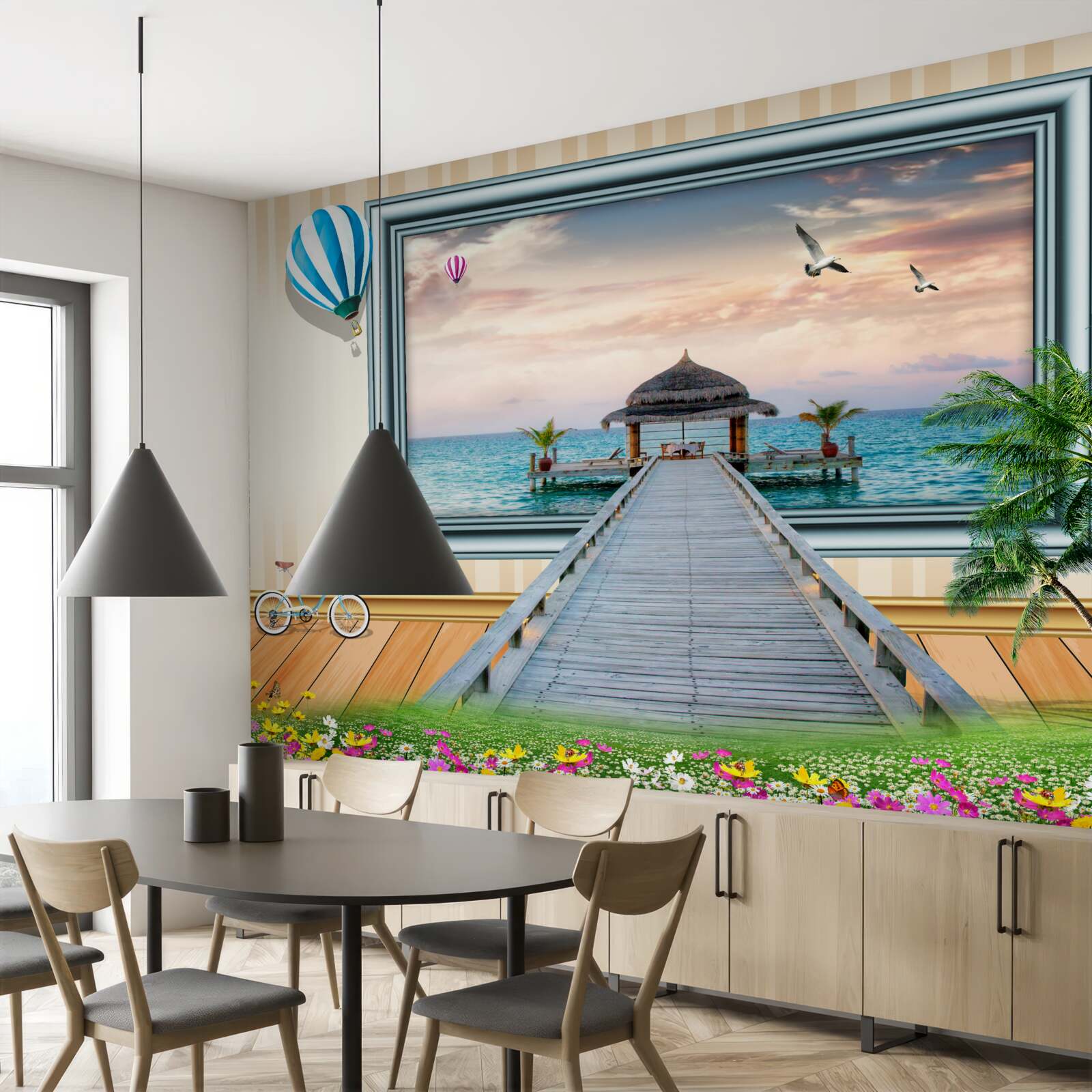 Фотошпалери картина з морським доком