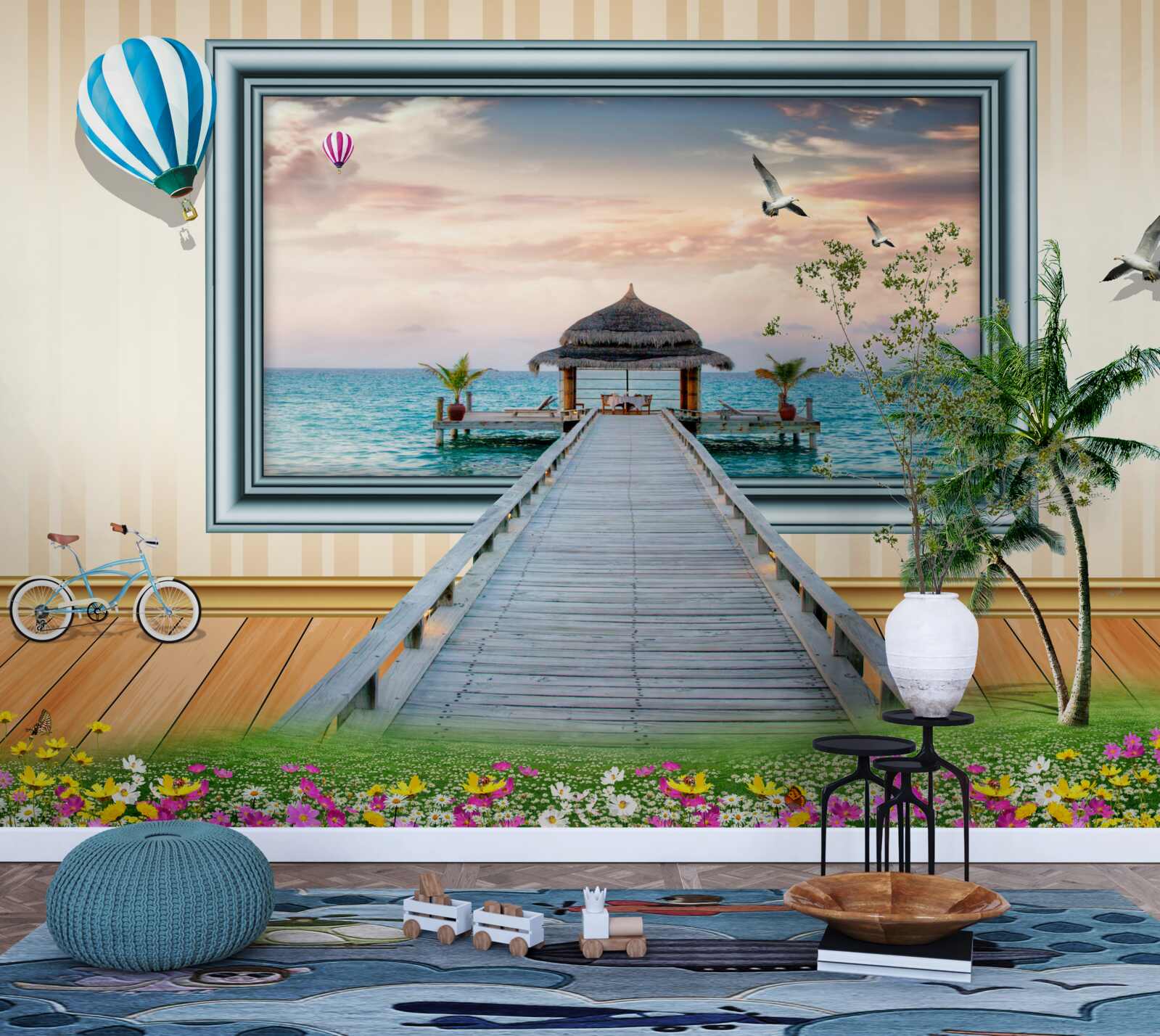 Фотошпалери картина з морським доком