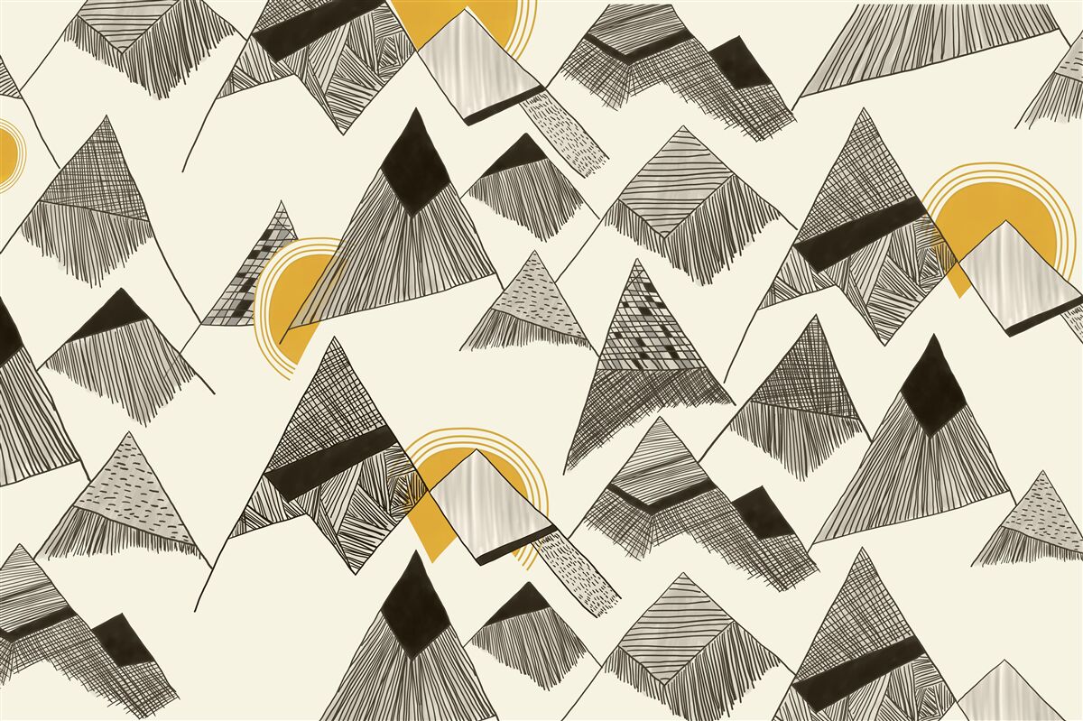 Фотошпалери гострі піки та гірські вершини