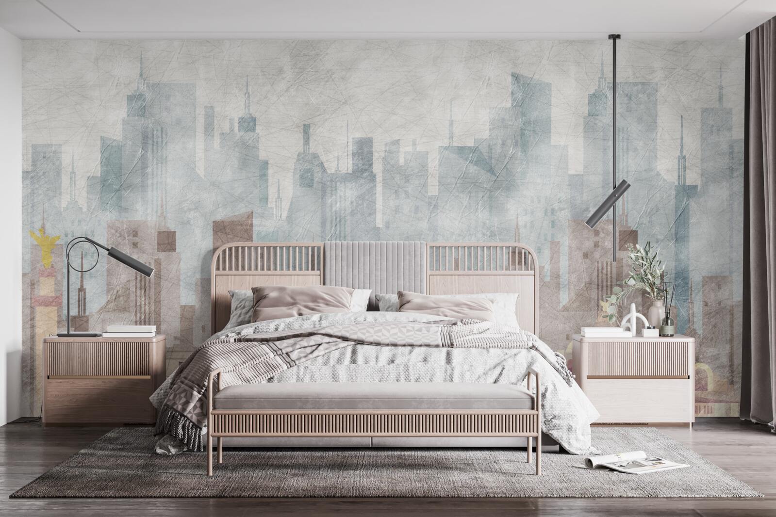 Фотошпалери стародавнє місто перед обличчям мегаполісу