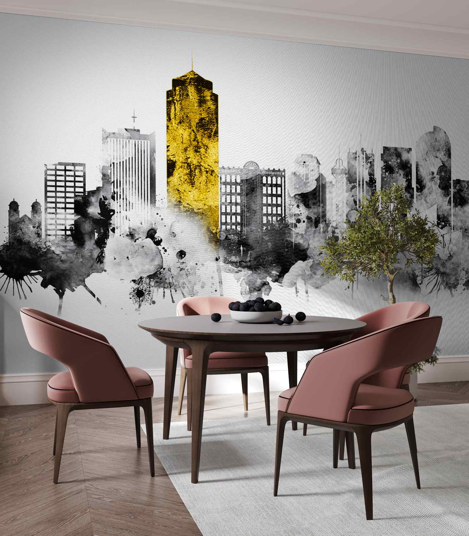 Фотошпалери місто абстрактно