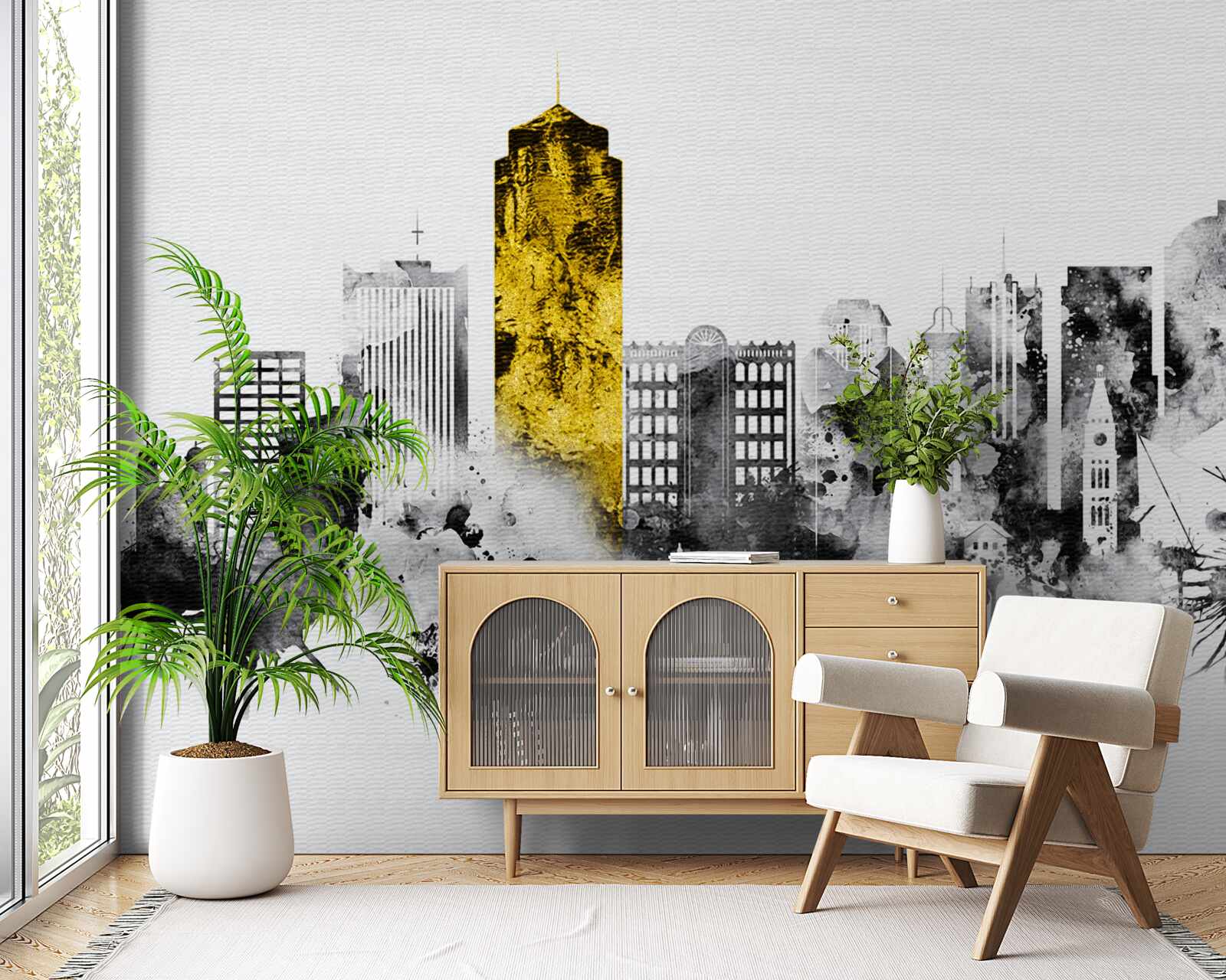 Фотошпалери місто абстрактно