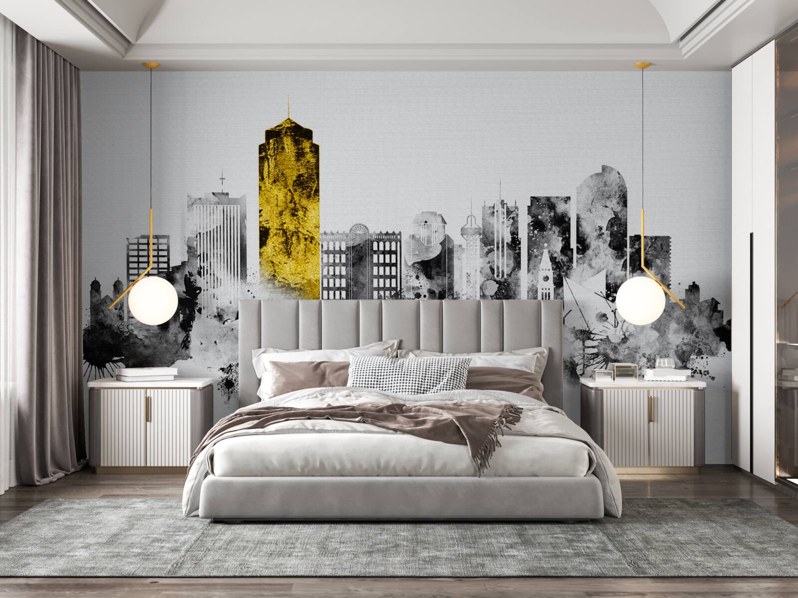 Фотошпалери місто абстрактно