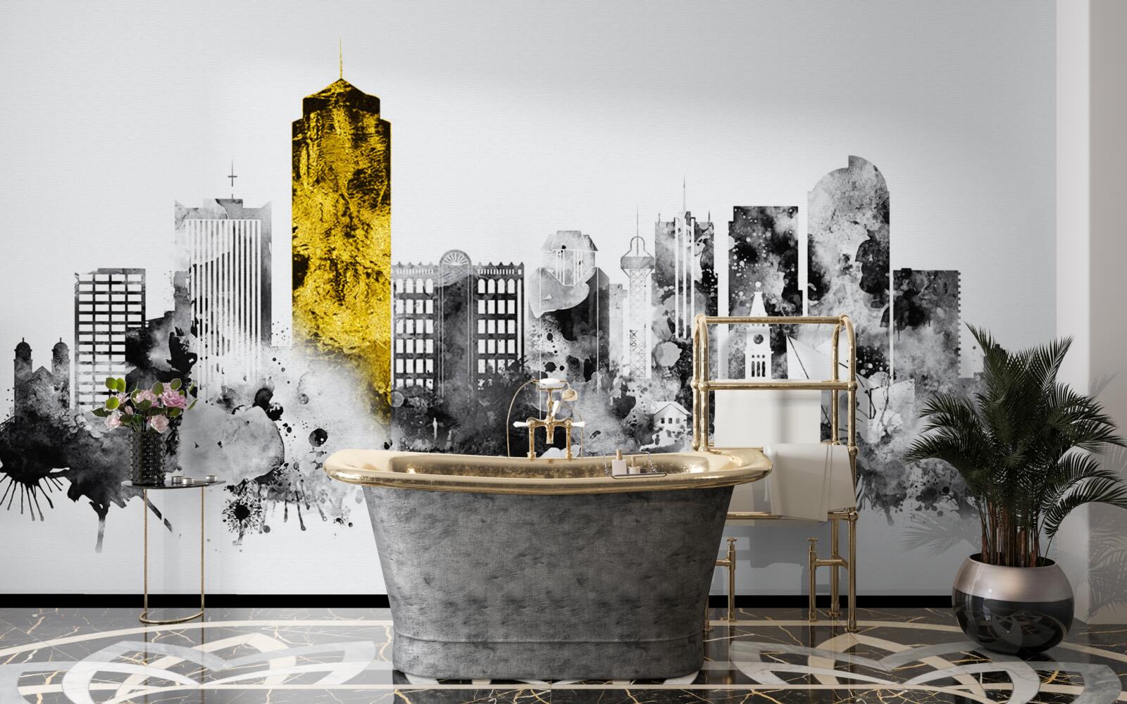 Фотошпалери місто абстрактно