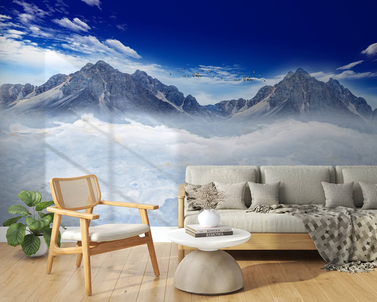 Фотошпалери чарівна завіса гірського туману