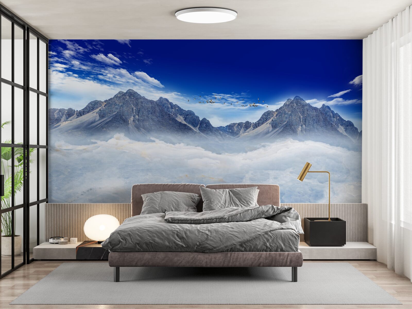 Фотошпалери чарівна завіса гірського туману