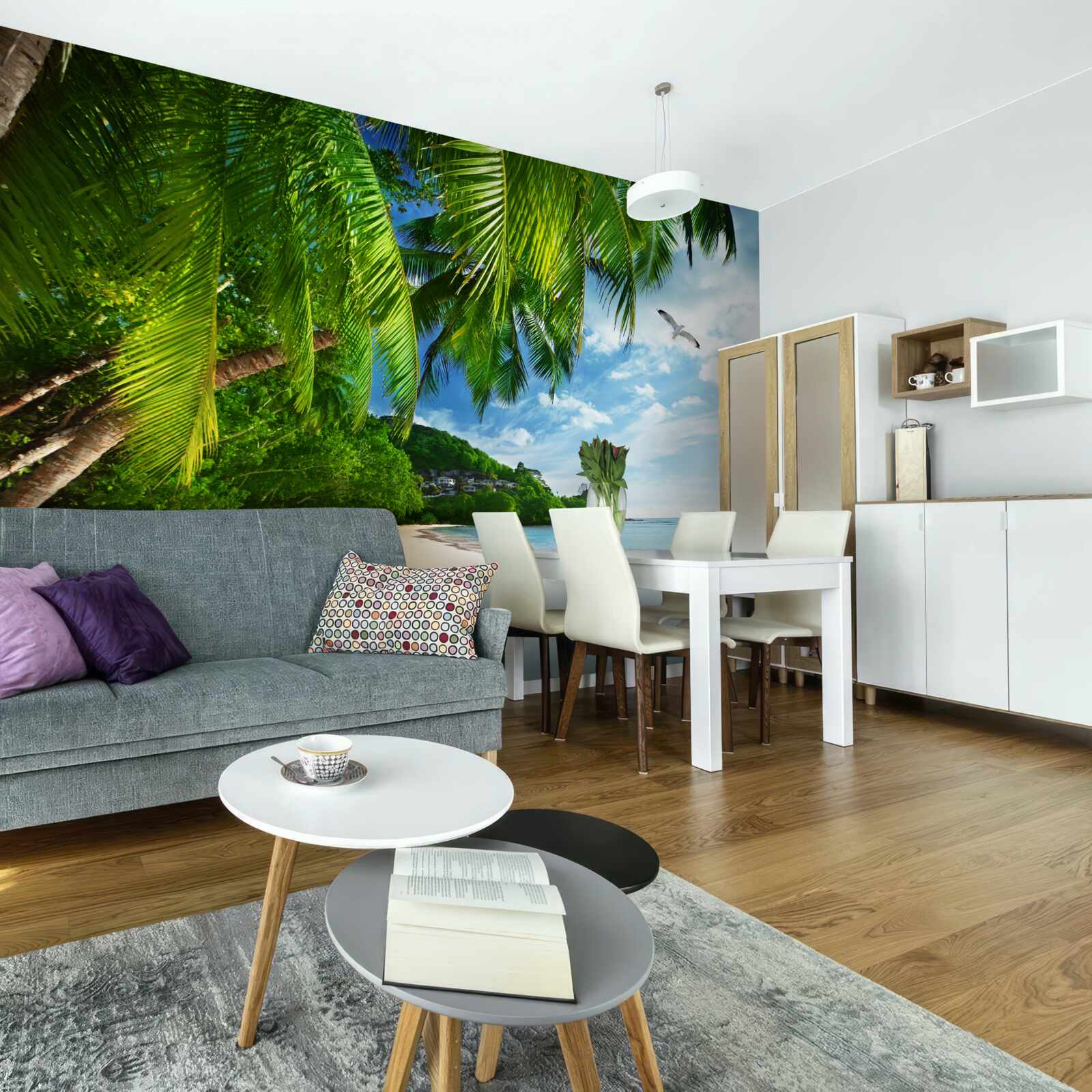 Фотошпалери безлюдний острів з піщаним пляжем