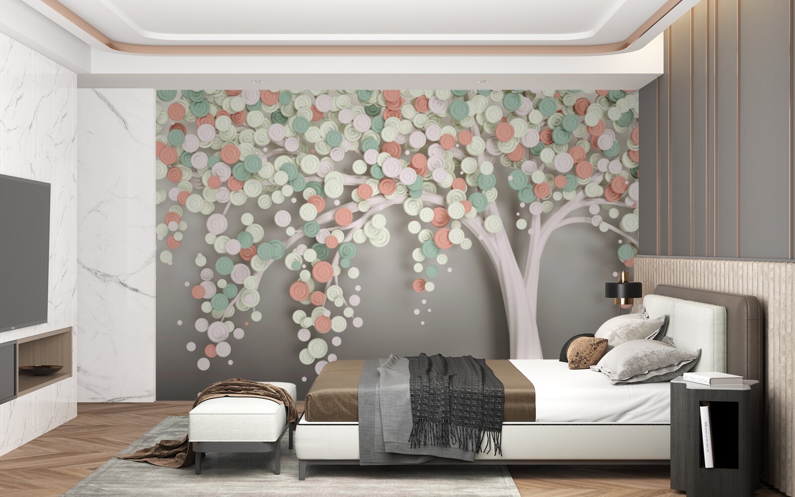 Фотошпалери листя на дереві восени