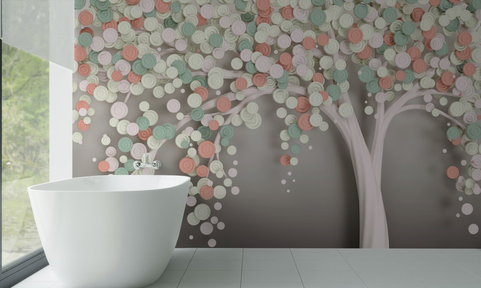 Фотошпалери листя на дереві восени